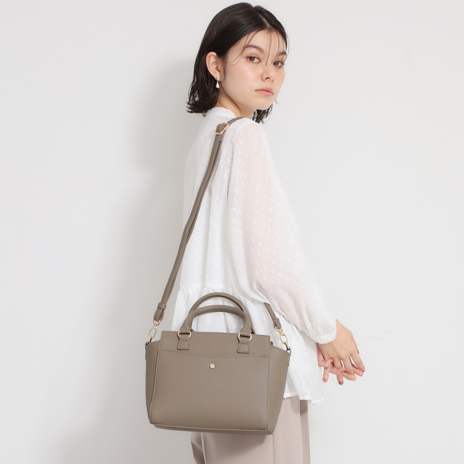 THE SHOP TK「シュリンクミドルトートBAG」|トートバッグ|