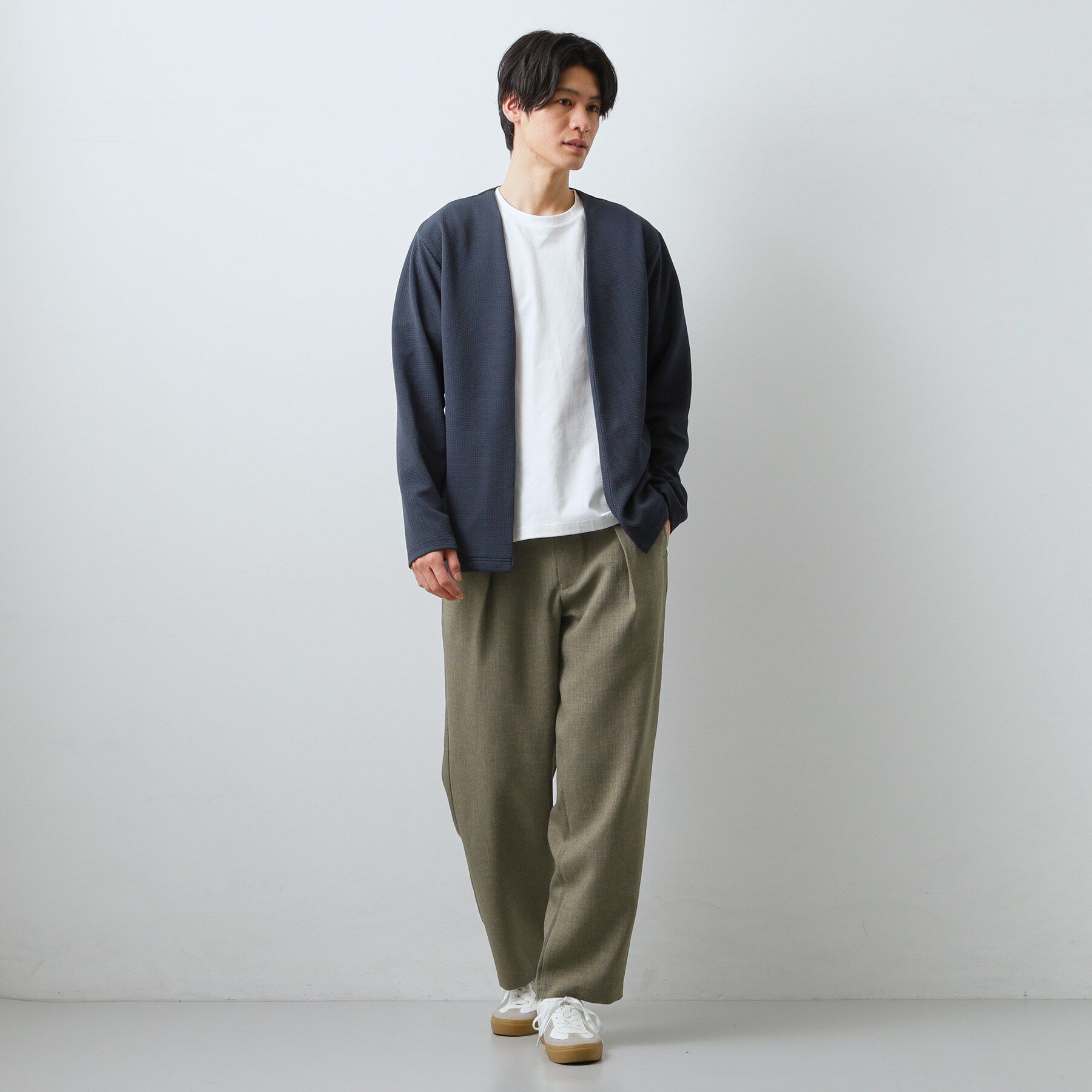 THE SHOP TK「【LINO FINE】リネンライク　ワイドイージーパンツ  吸水速乾/イージーケア/UVカット/洗濯」|その他|