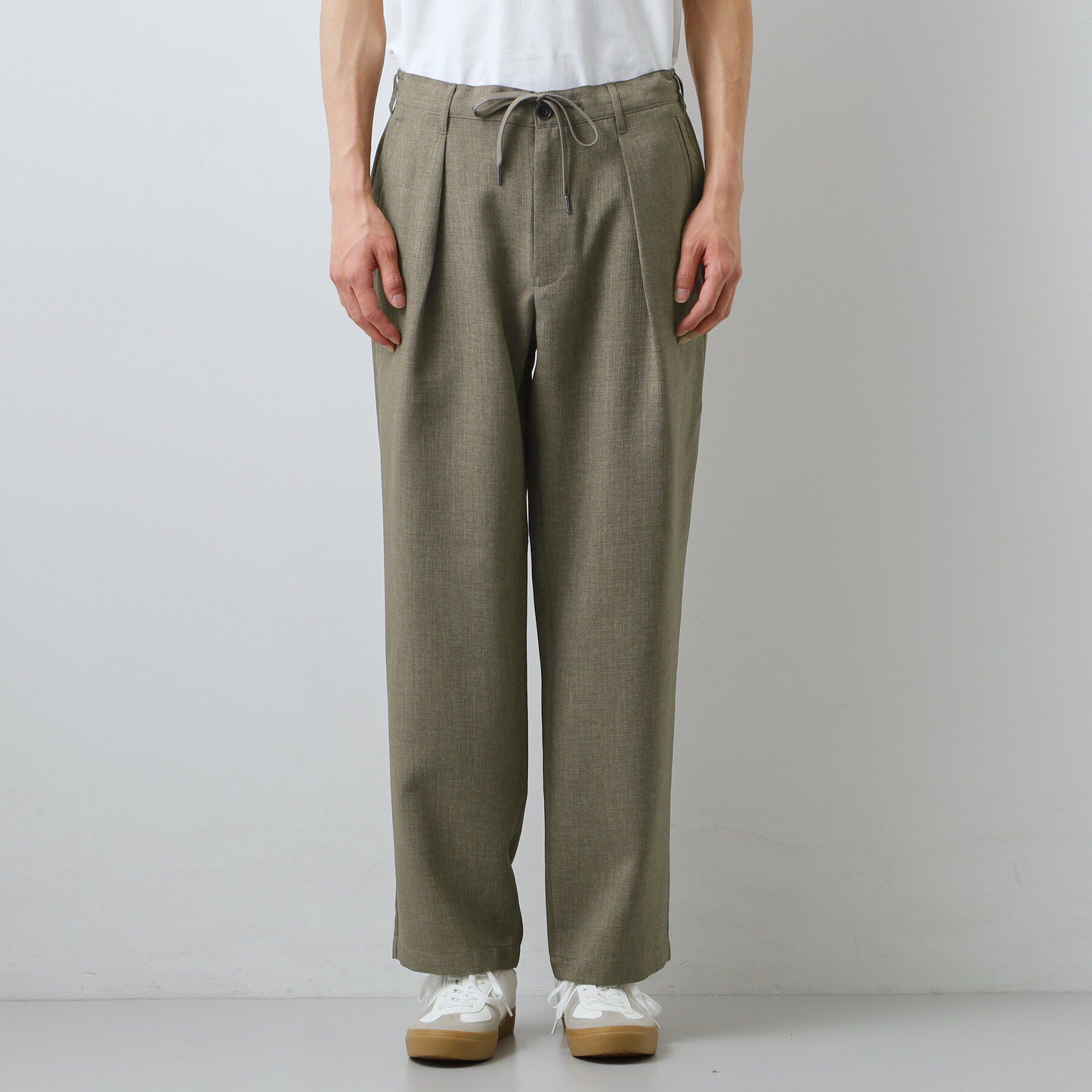 THE SHOP TK「【LINO FINE】リネンライク　ワイドイージーパンツ  吸水速乾/イージーケア/UVカット/洗濯」|その他|