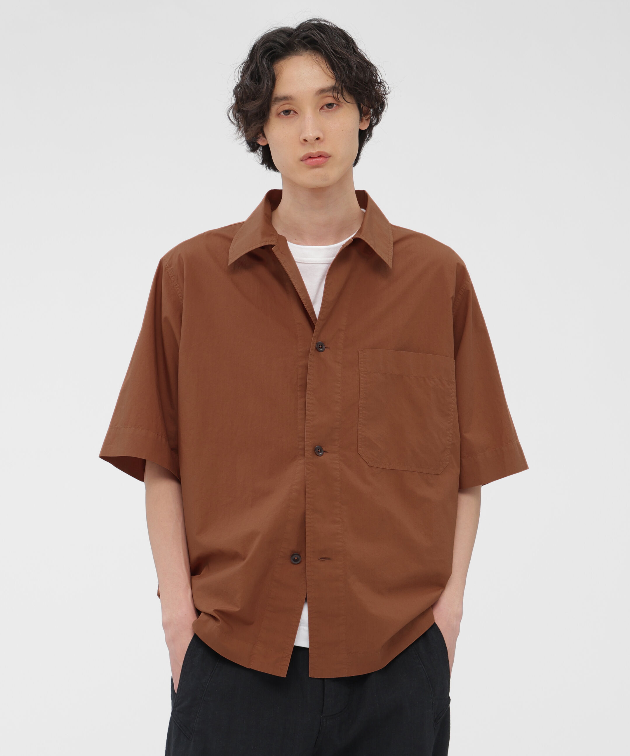 MHL.「COTTON RAMIE POPLIN SHIRT」|シャツ・ブラウス|RUST3