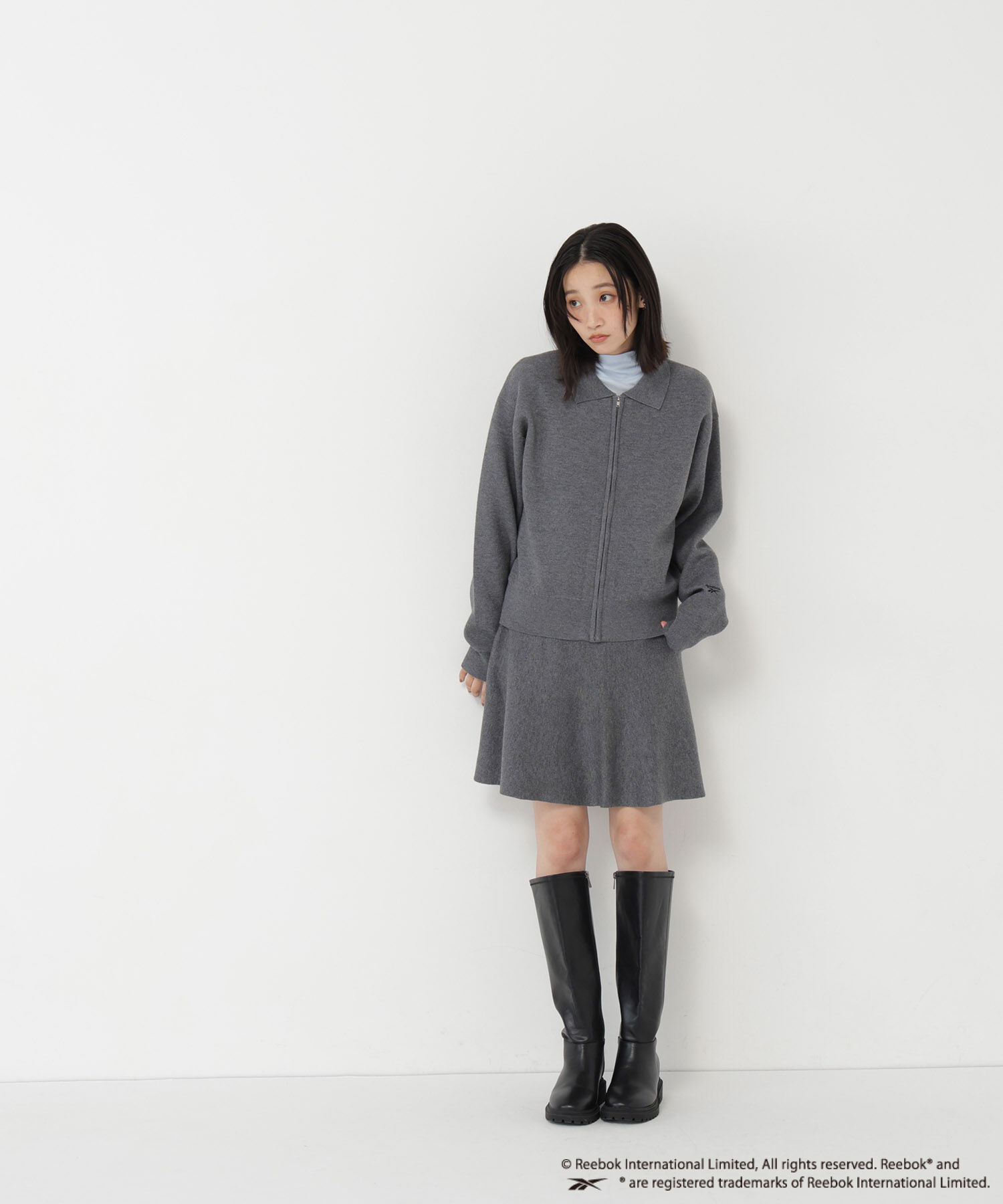  「〈N.〉〈Reebok〉ニットセットブルゾン」|ワンピース|