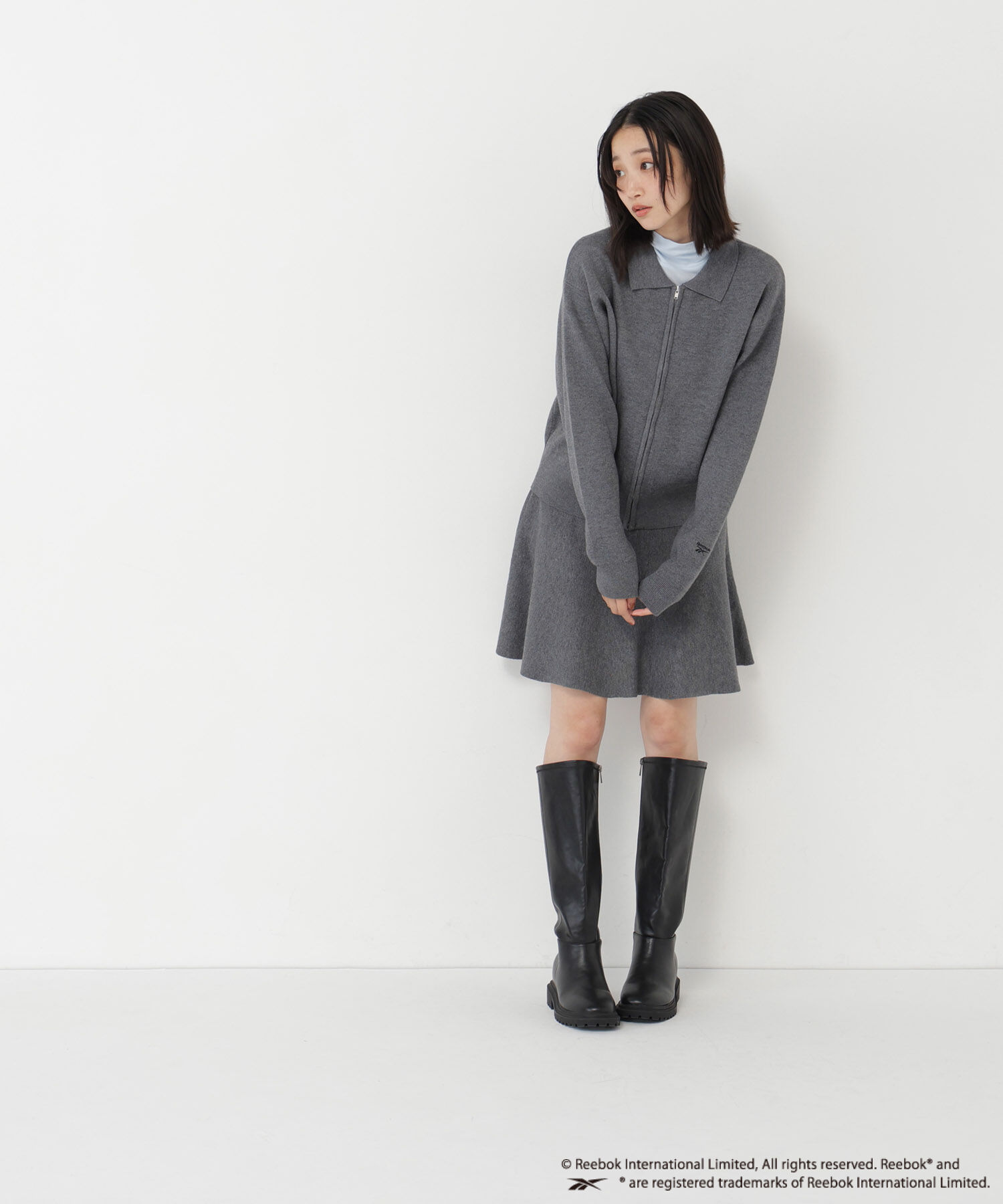  「〈N.〉〈Reebok〉ニットセットブルゾン」|ワンピース|