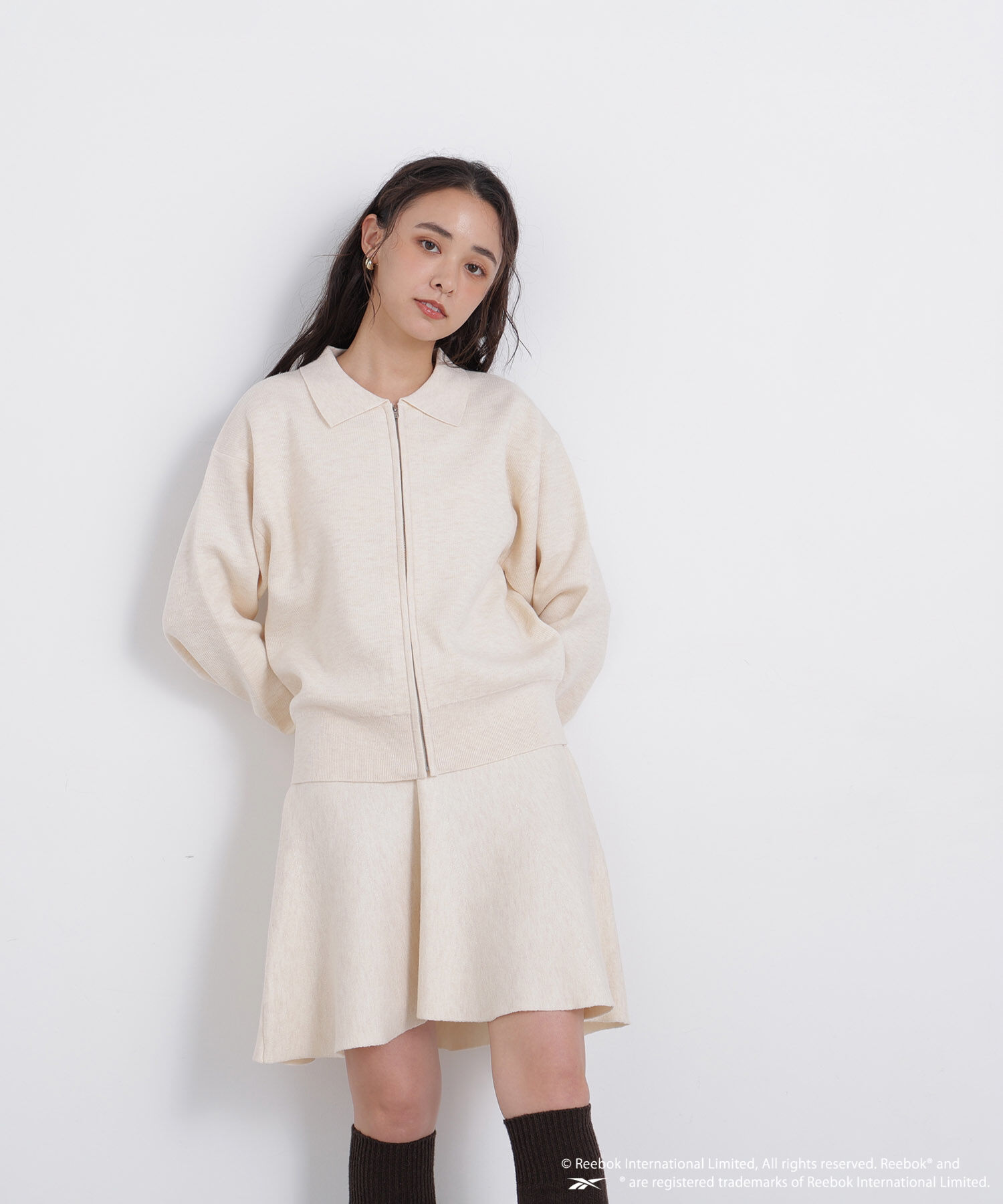  「〈N.〉〈Reebok〉ニットセットブルゾン」|ワンピース|