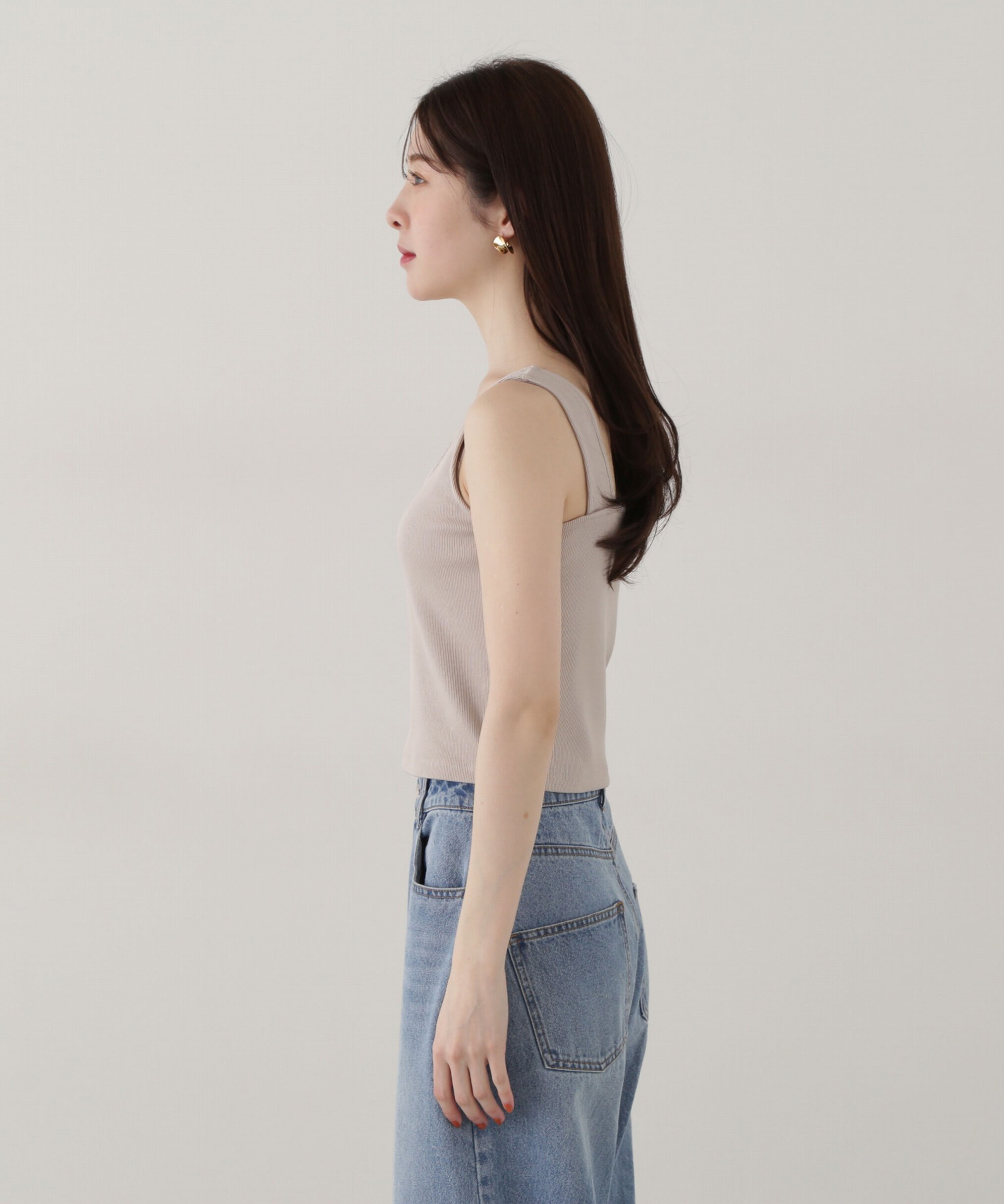 PROPORTION BODY DRESSING「前後2wayスクエアータンクトップ」|Tシャツ・カットソー|