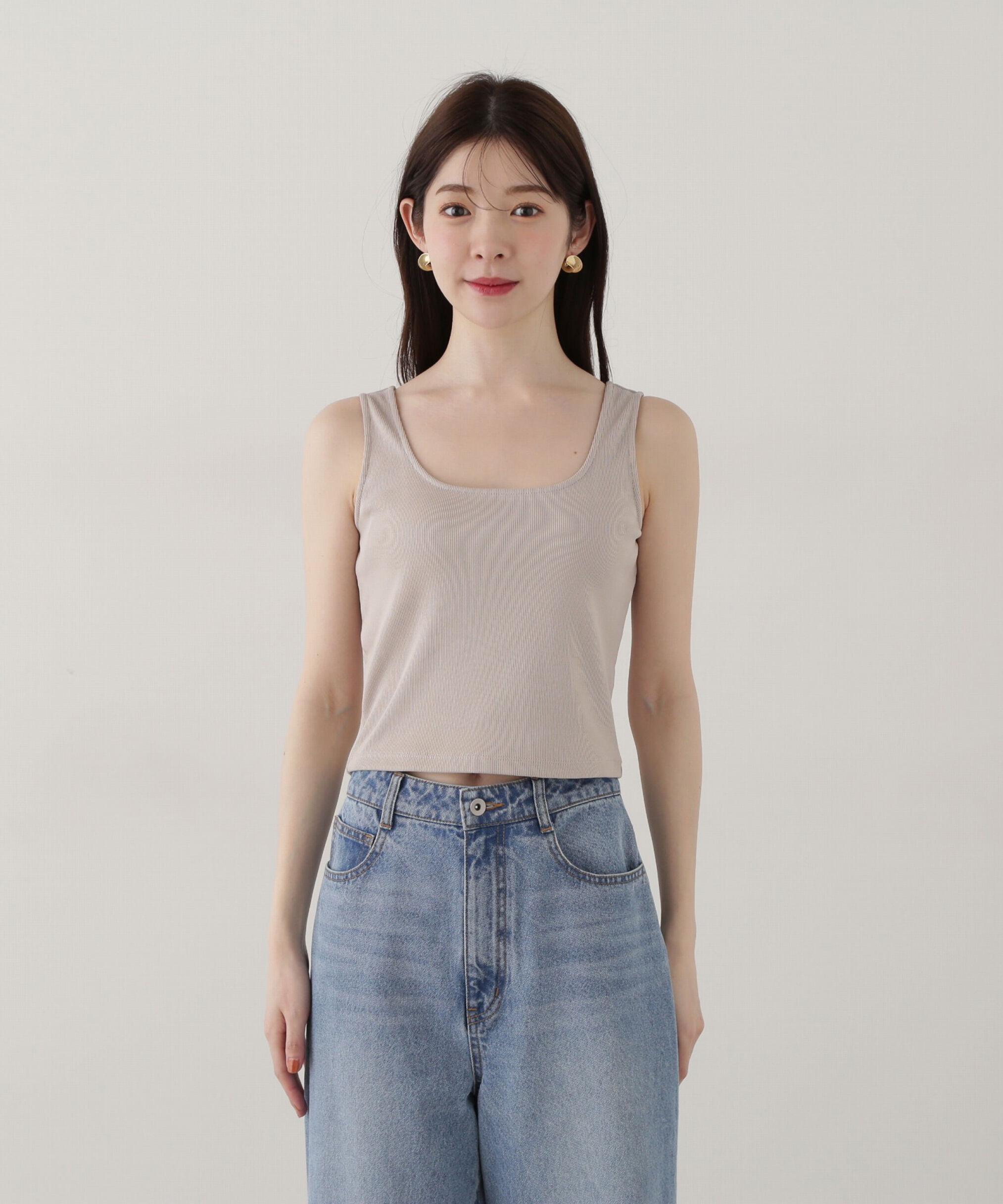 PROPORTION BODY DRESSING「前後2wayスクエアータンクトップ」|Tシャツ・カットソー|