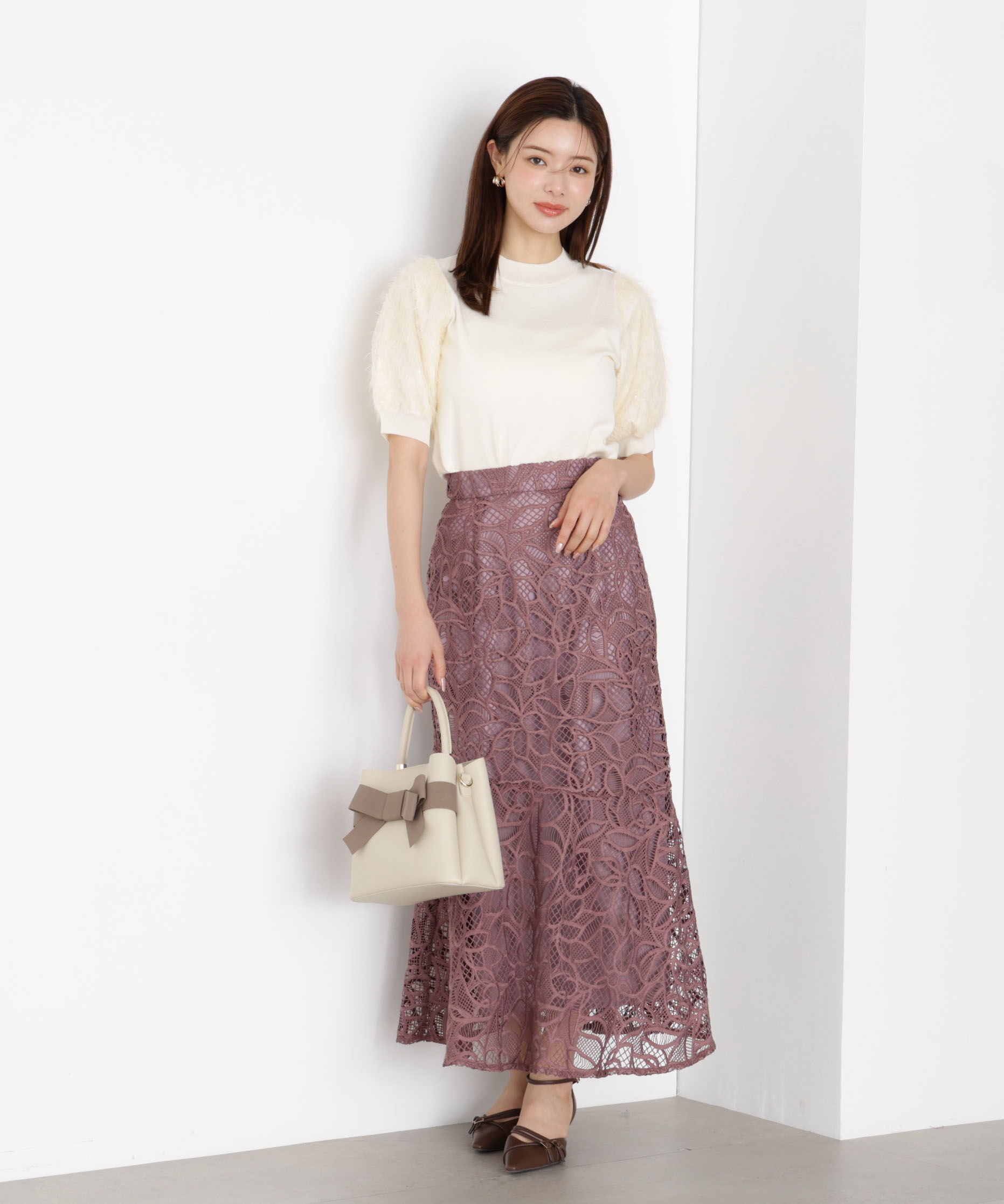 PROPORTION BODY DRESSING「ケミカルレースマーメイドスカート 25AW」|スカート|