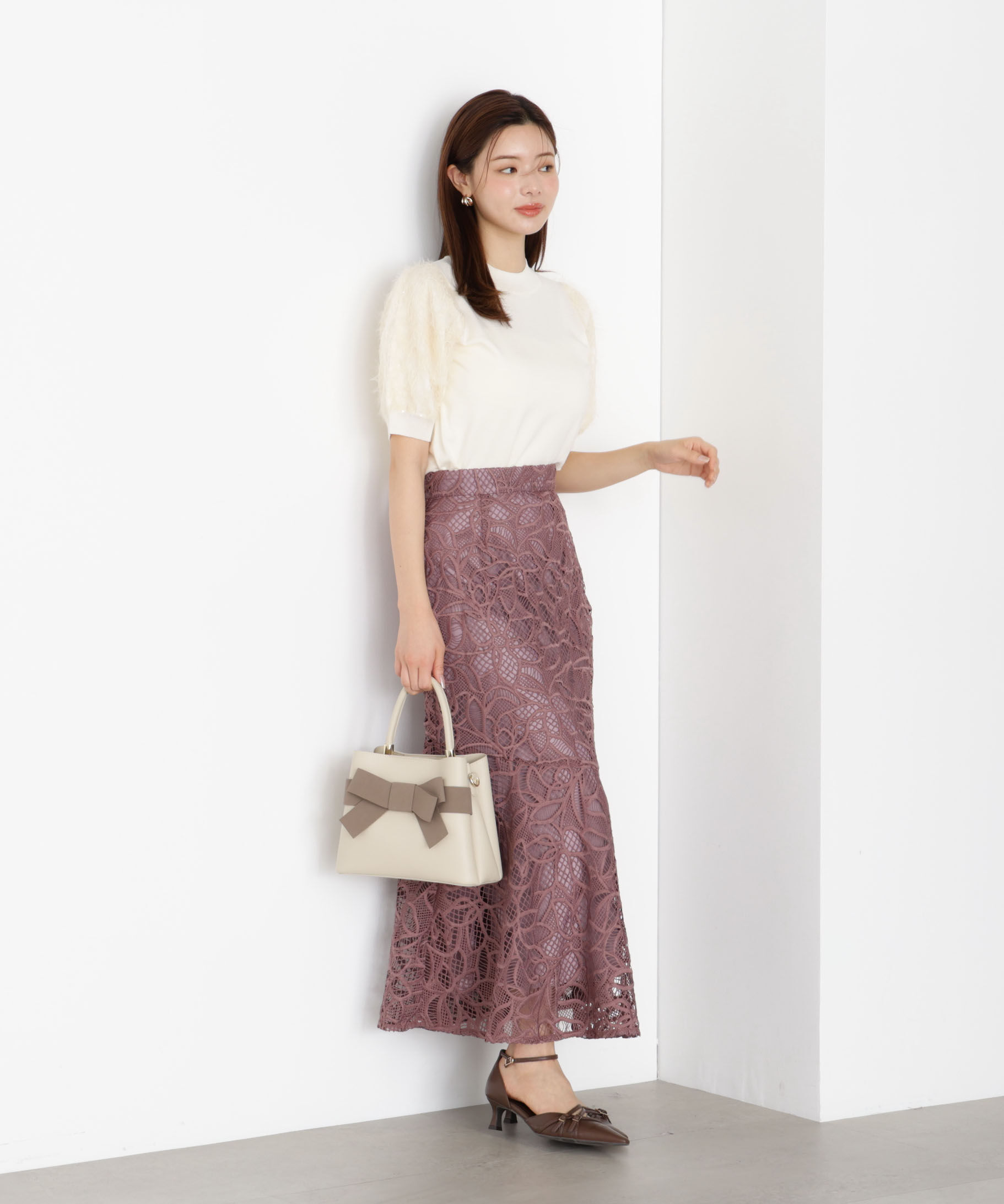 PROPORTION BODY DRESSING「ケミカルレースマーメイドスカート 25AW」|スカート|