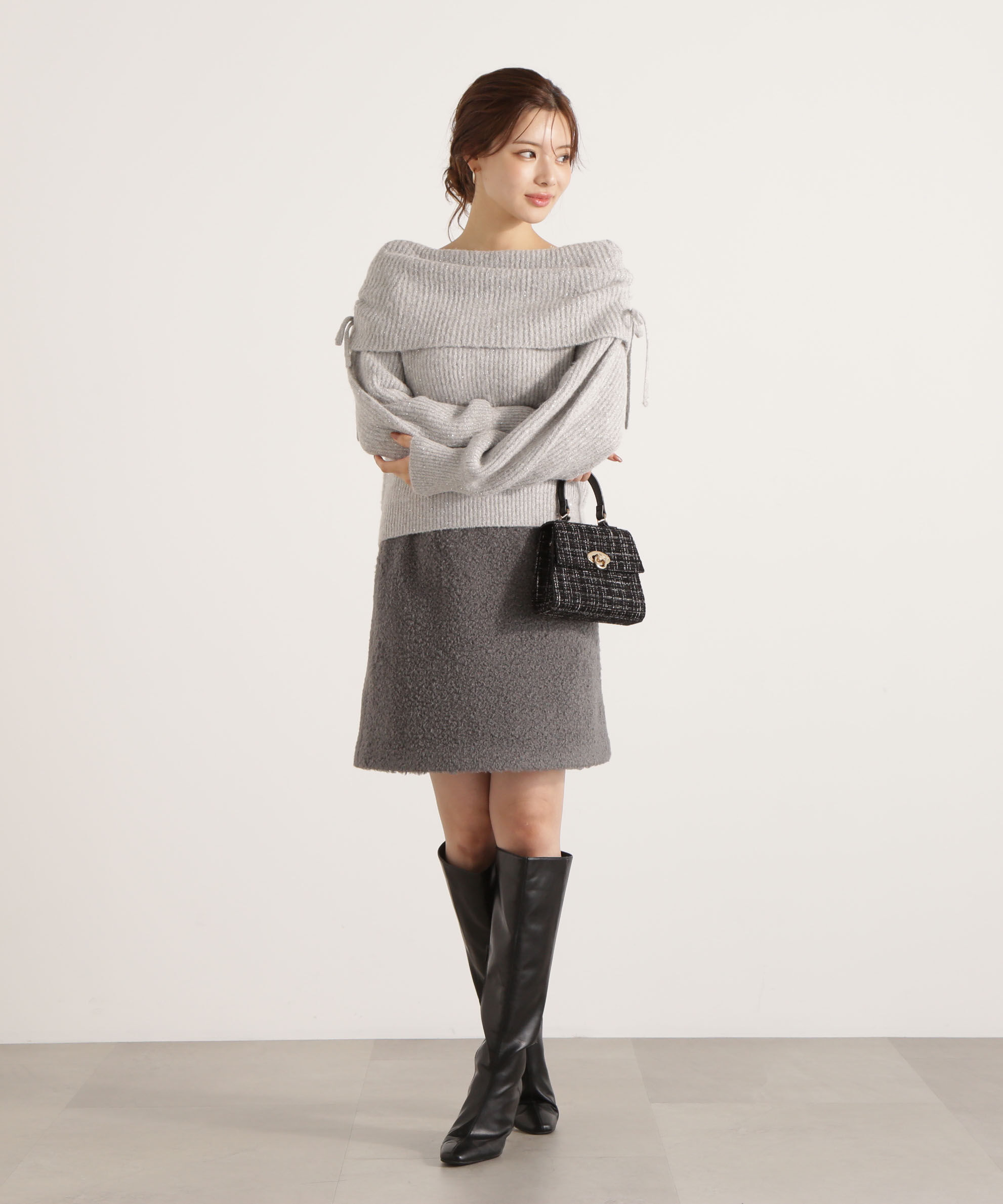 PROPORTION BODY DRESSING「シャギーミニスカート 25AW」|スカート|
