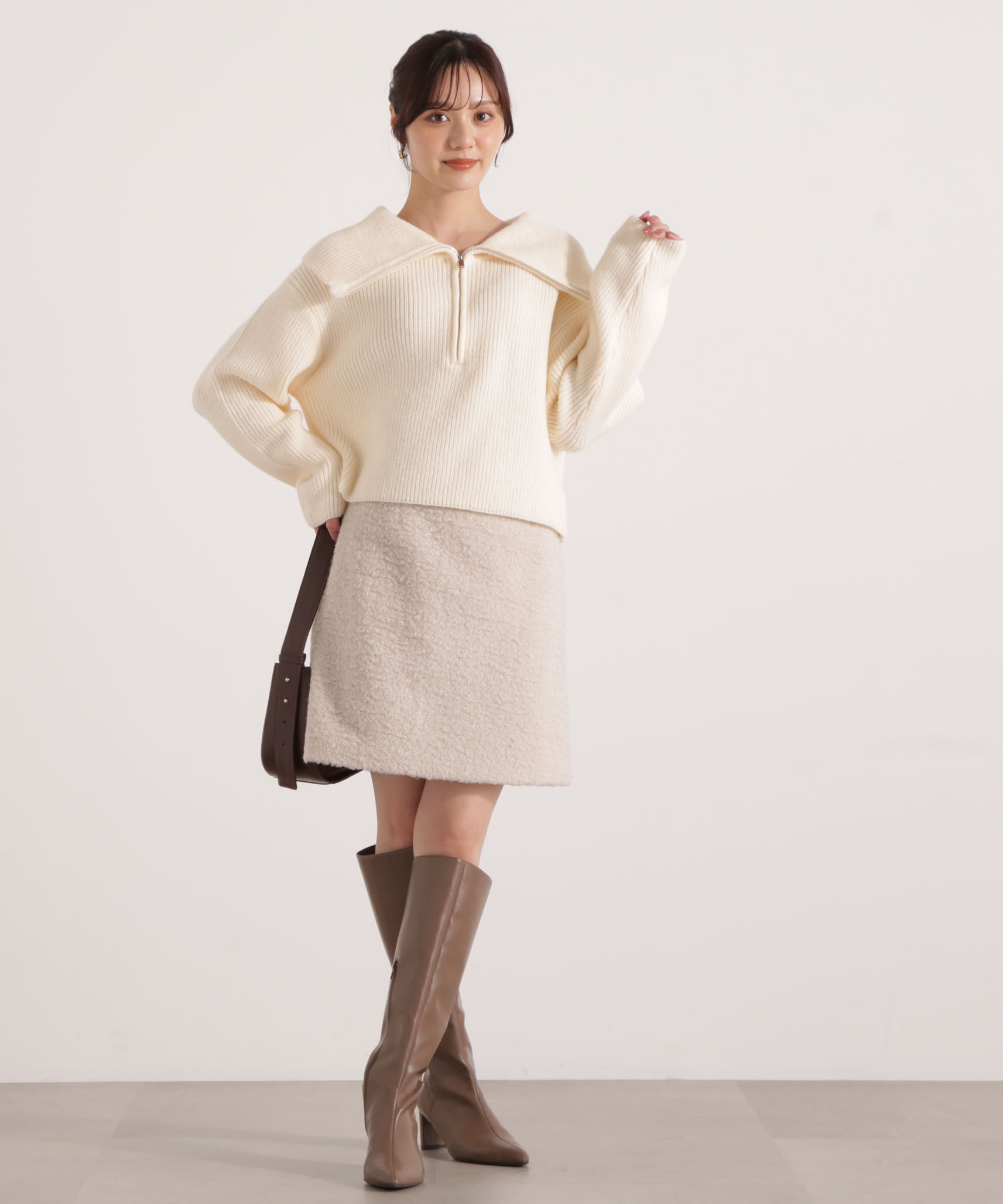 PROPORTION BODY DRESSING「シャギーミニスカート 25AW」|スカート|