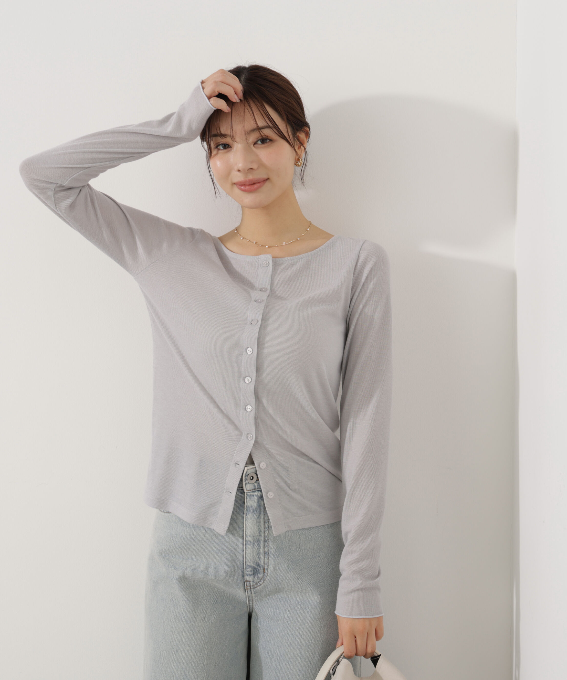 PROPORTION BODY DRESSING「〈a/mie〉シアーカットソー　26SS」|Tシャツ・カットソー|