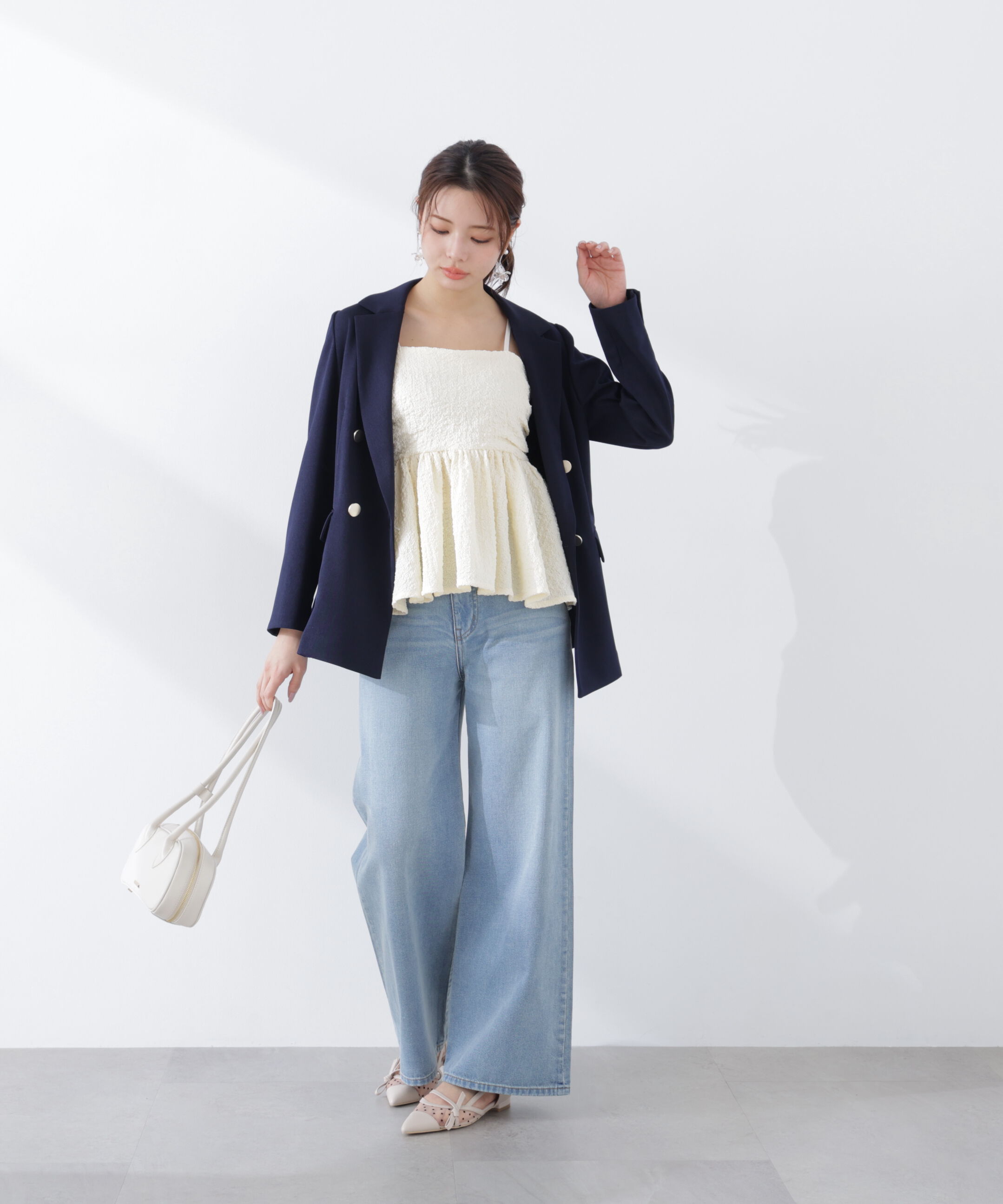 PROPORTION BODY DRESSING「〈a/mie〉ワイドデニムパンツ　26SS」|その他|