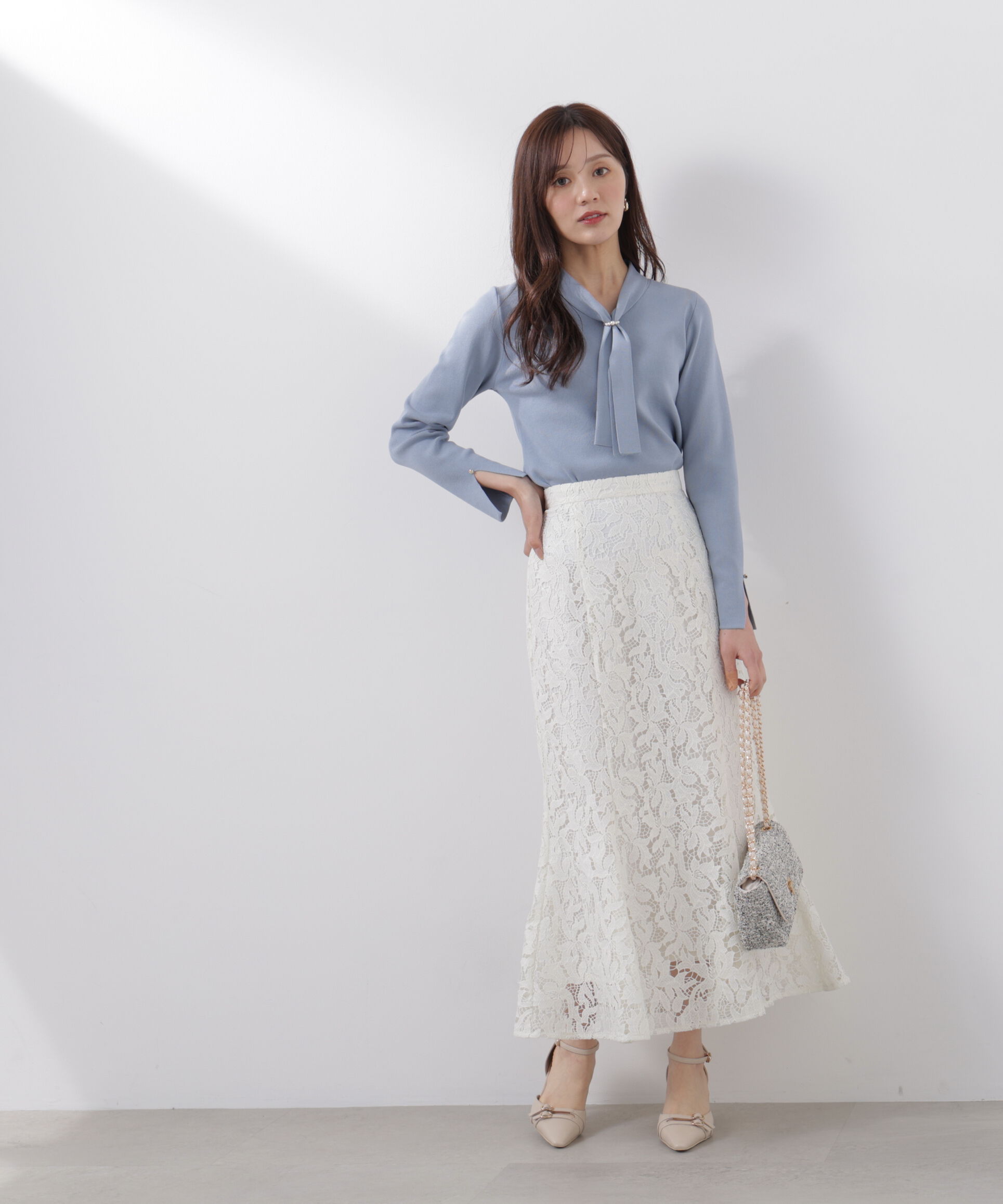 PROPORTION BODY DRESSING「レースマーメイドスカート　26SS」|スカート|