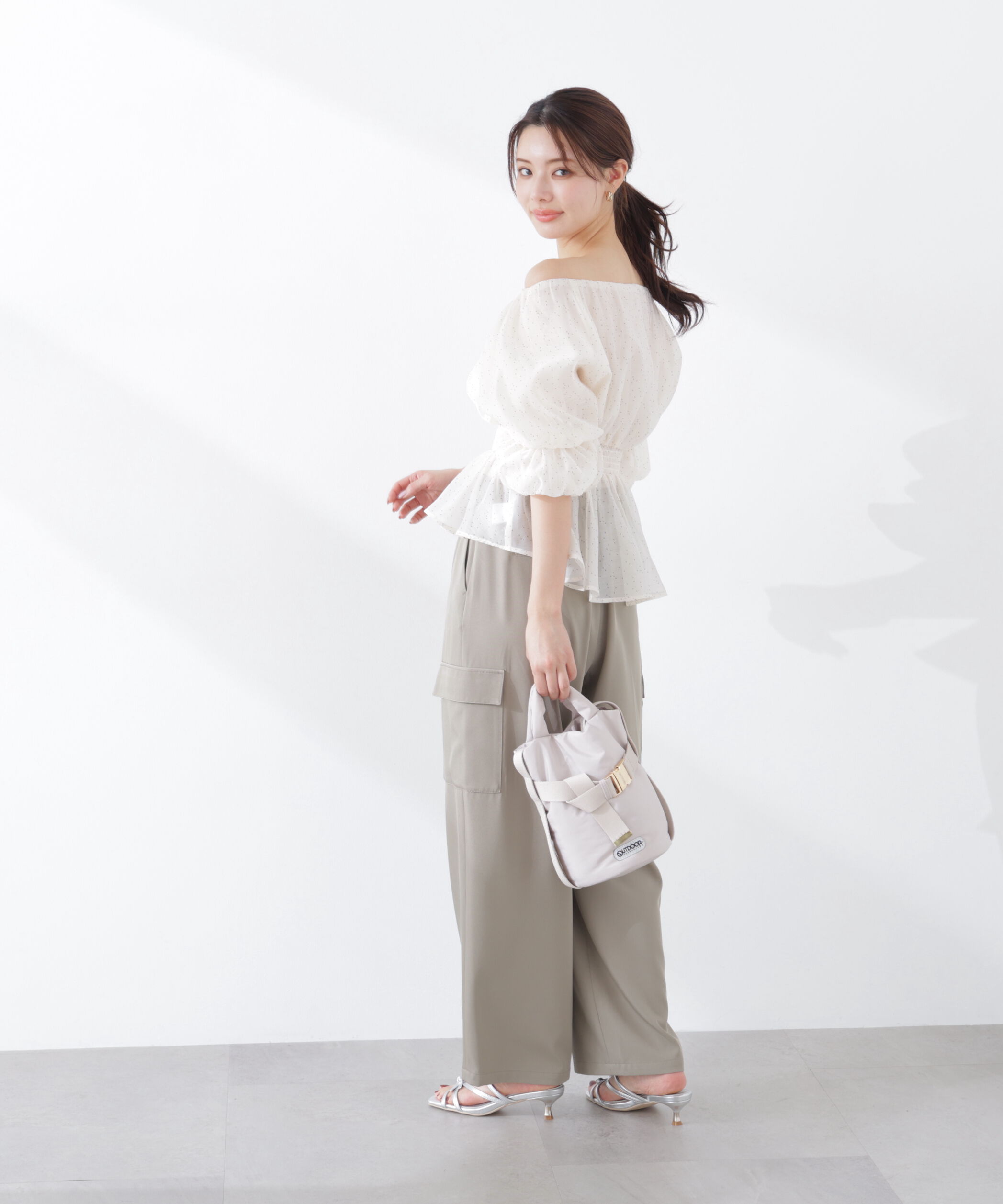 PROPORTION BODY DRESSING「2wayオフショルフィッシュテールブラウス　26SS」|シャツ・ブラウス|