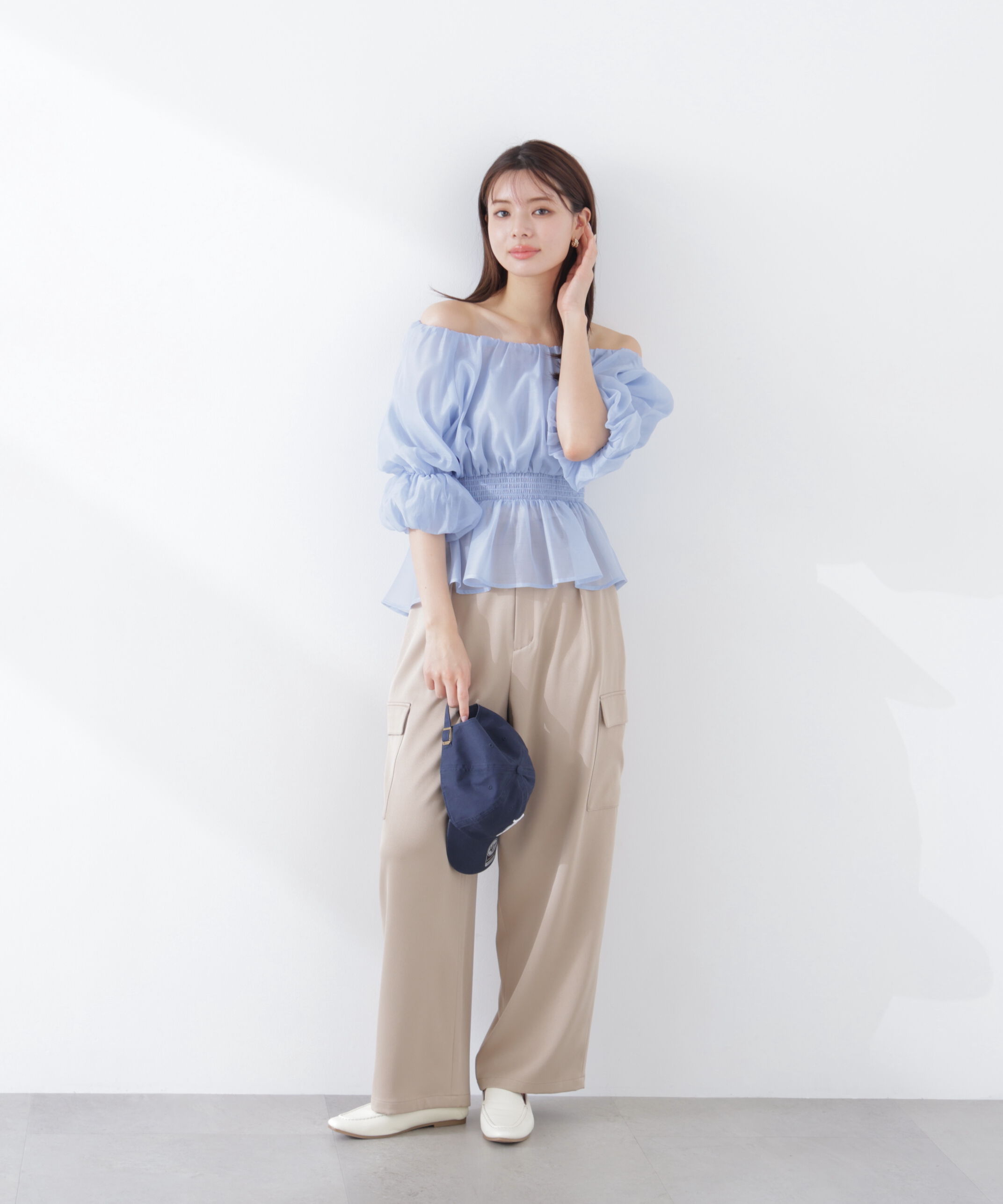 PROPORTION BODY DRESSING「2wayオフショルフィッシュテールブラウス　26SS」|シャツ・ブラウス|