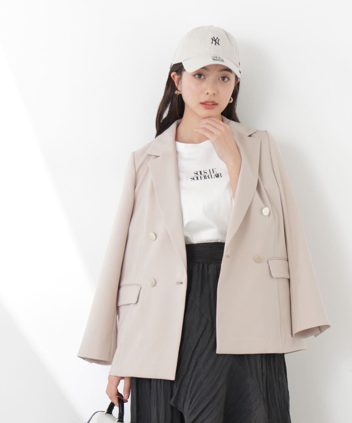 PROPORTION BODY DRESSING「＜セットアップ対応＞Wブレスト SETUP ダブルジャケット　26SS」|その他|ベージュ