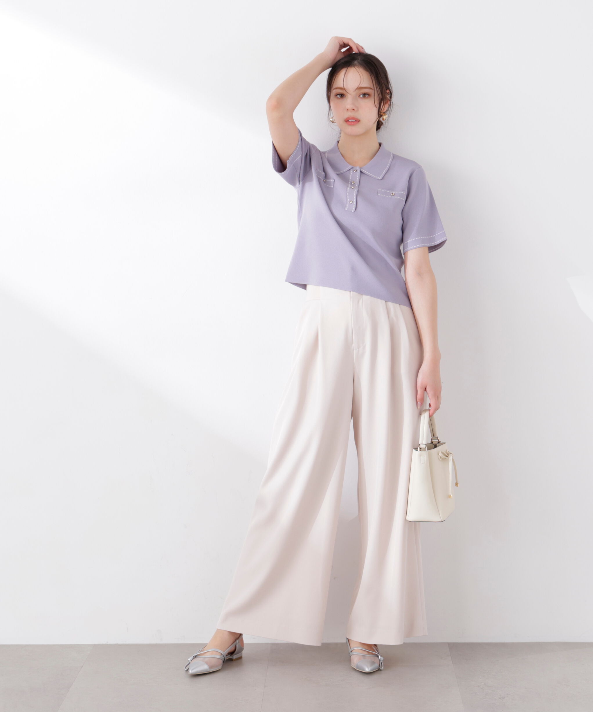 PROPORTION BODY DRESSING「ウエストリブワイドパンツ　26SS」|その他|