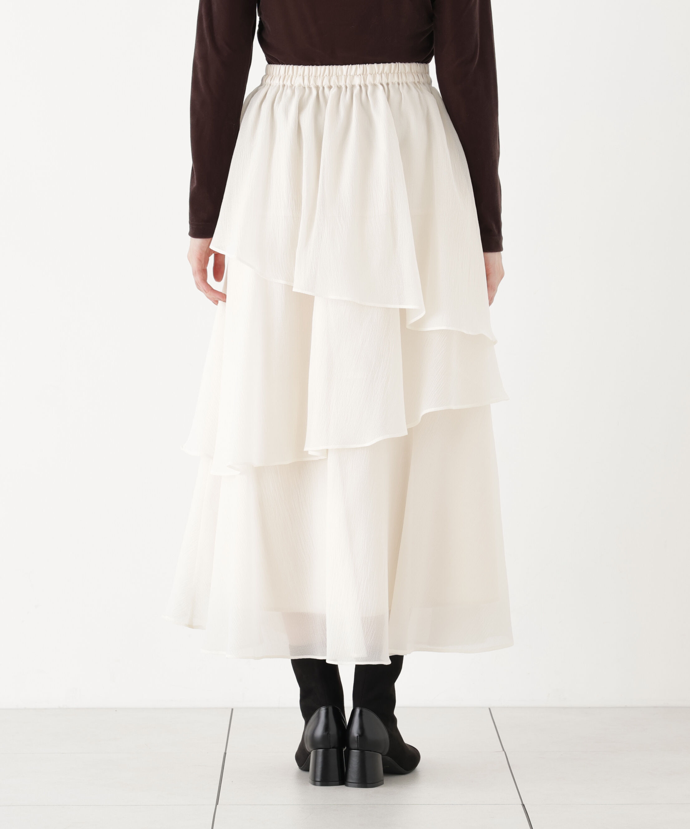 PROPORTION BODY DRESSING「ヘムティアードスカート 26AW」|スカート|