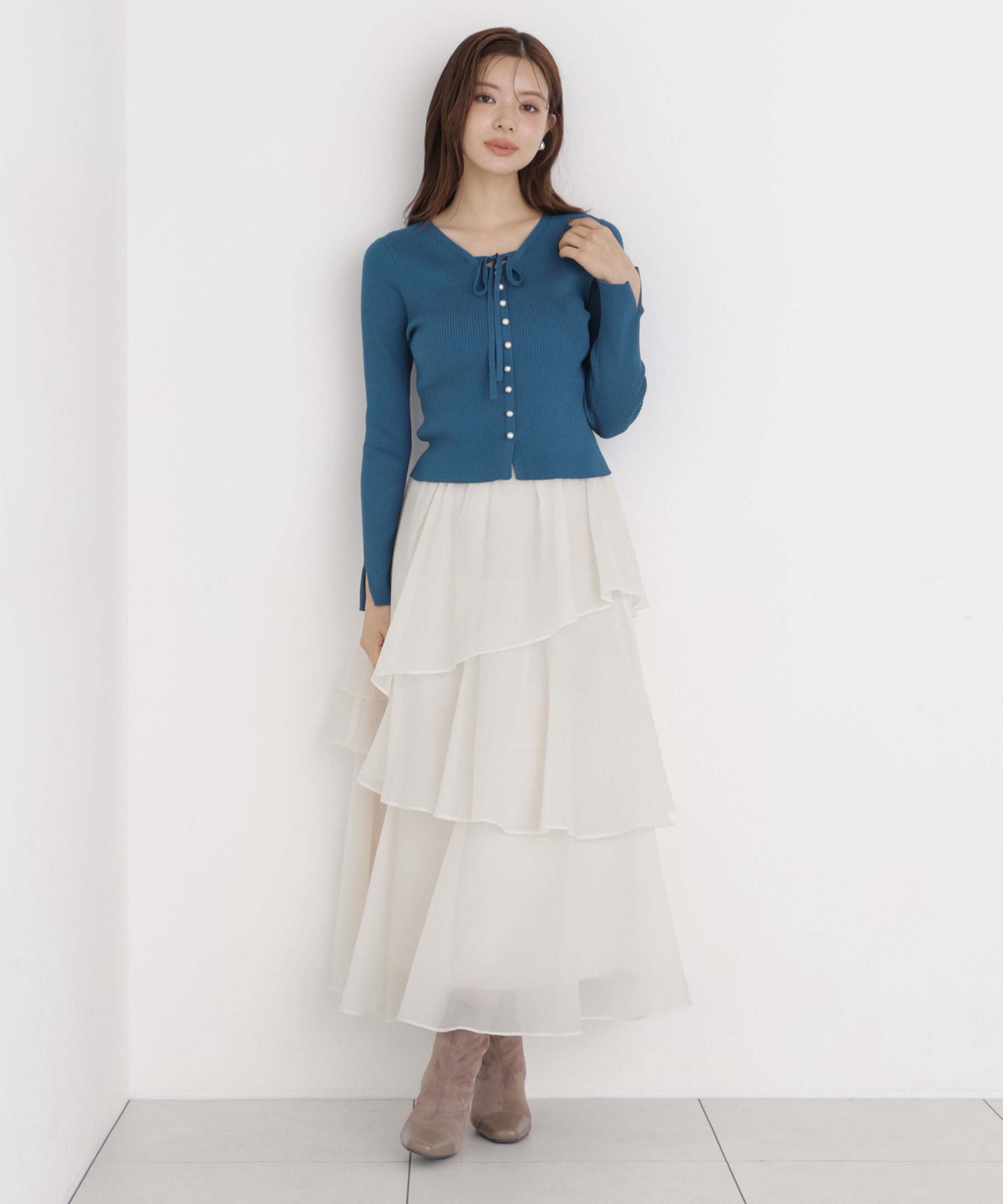 PROPORTION BODY DRESSING「ヘムティアードスカート 26AW」|スカート|