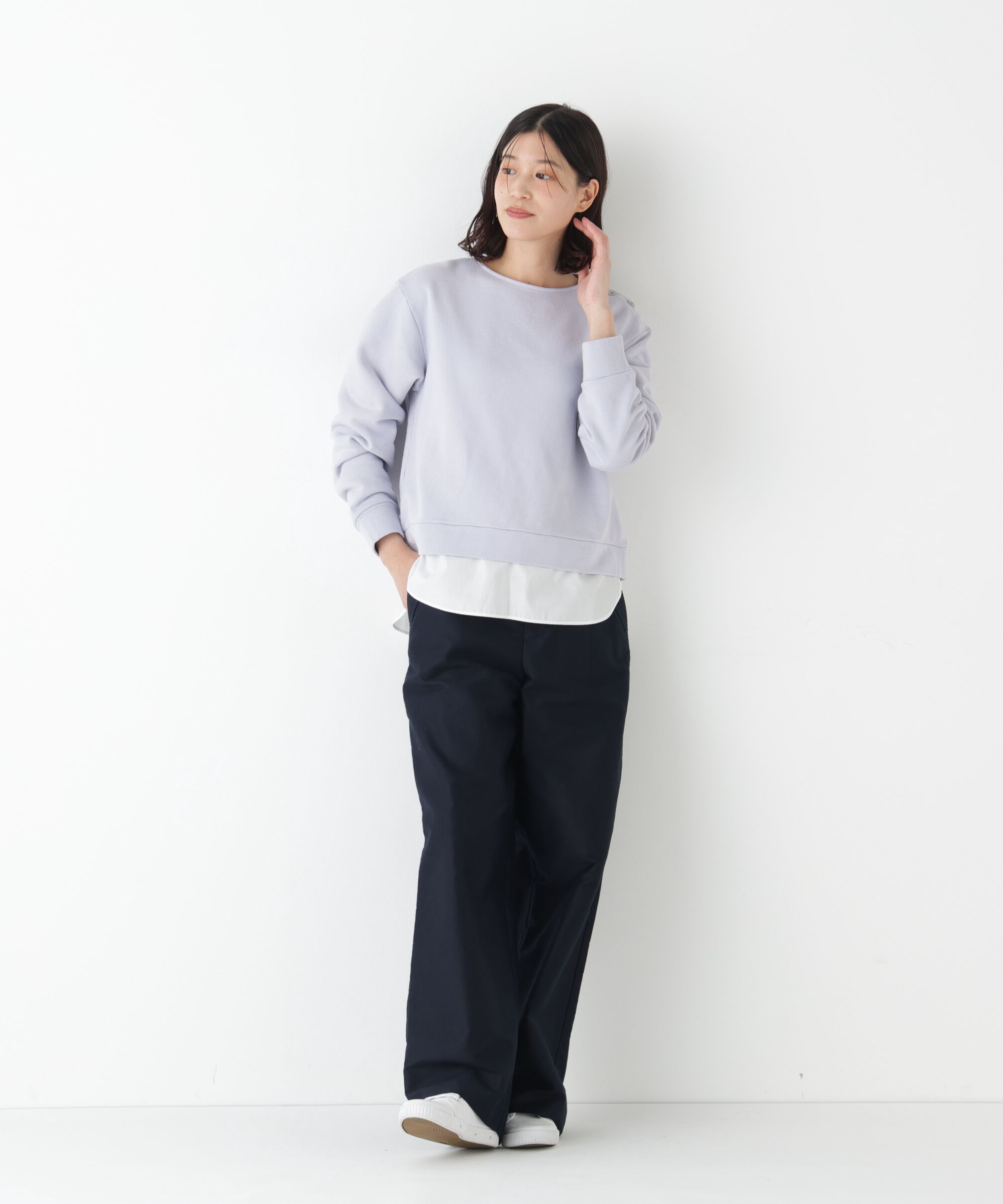  「◆《マルチサイズ/ウォッシャブル》ライトモールスキンセミワイドパンツ」|その他|
