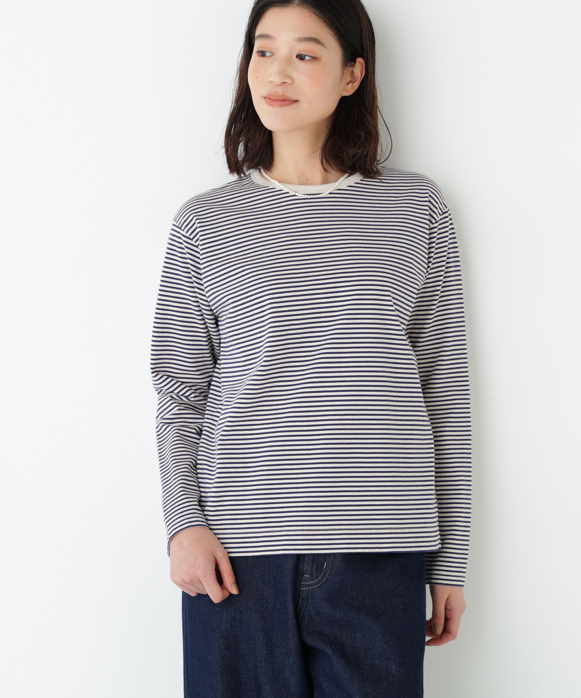  「マルチボーダーロンＴ」|Tシャツ・カットソー|