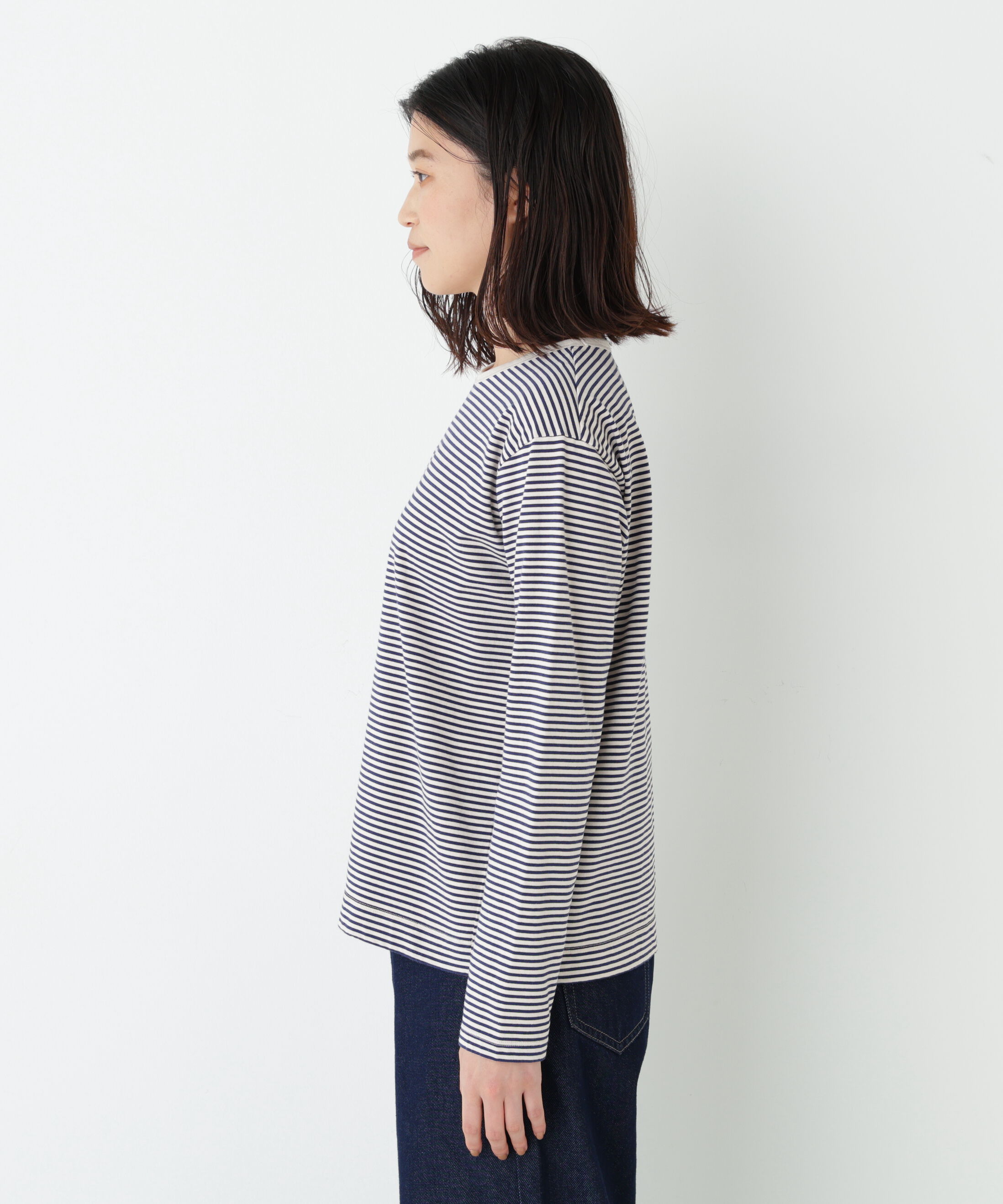  「マルチボーダーロンＴ」|Tシャツ・カットソー|