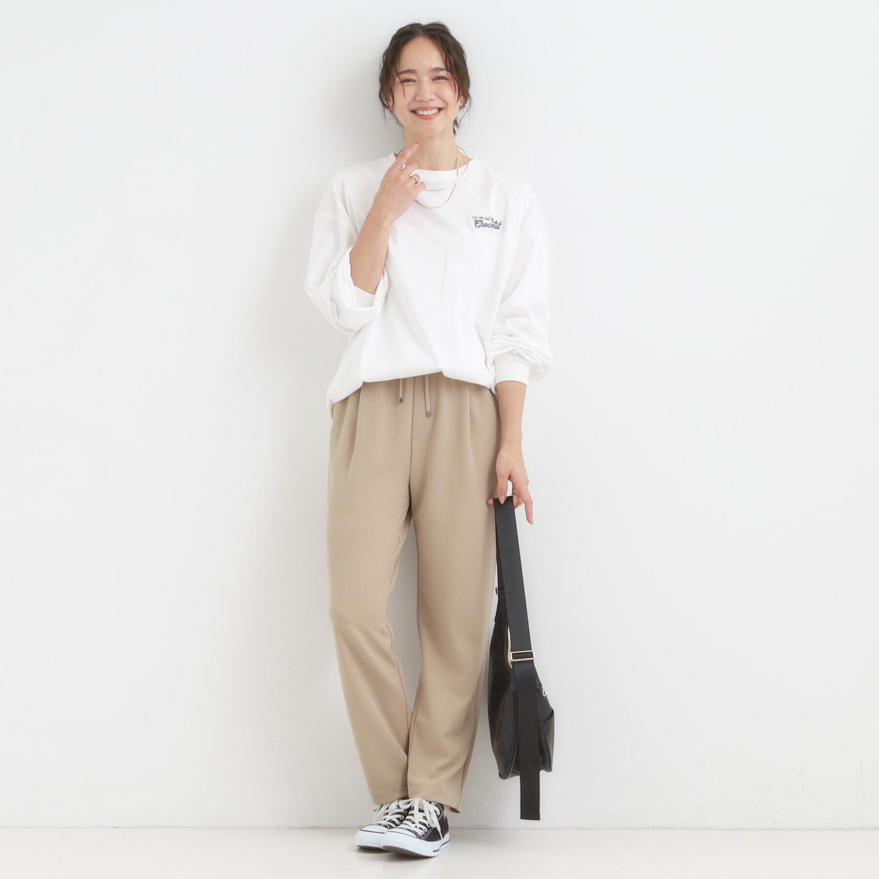 SHOO･LA･RUE「【S-3L/洗濯後しわになりにくい】スマートに見える イージーテーパードパンツ」|その他|