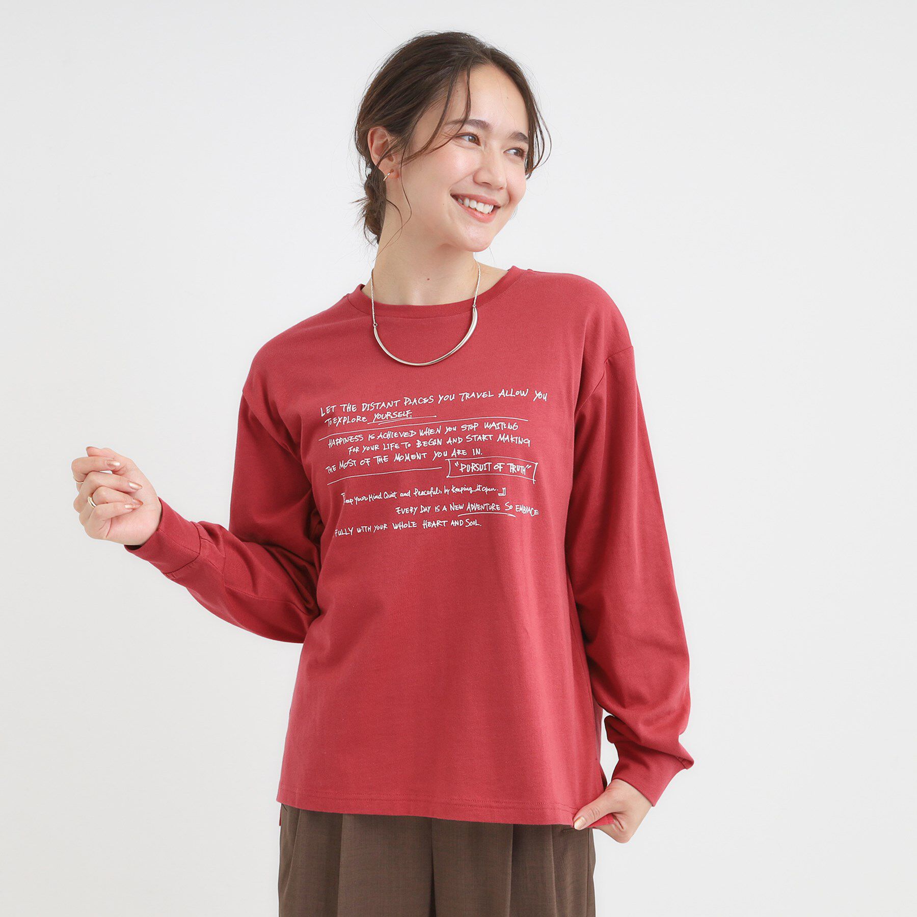SHOO･LA･RUE「グラフィックアソート ベーシックロンT」|Tシャツ・カットソー|