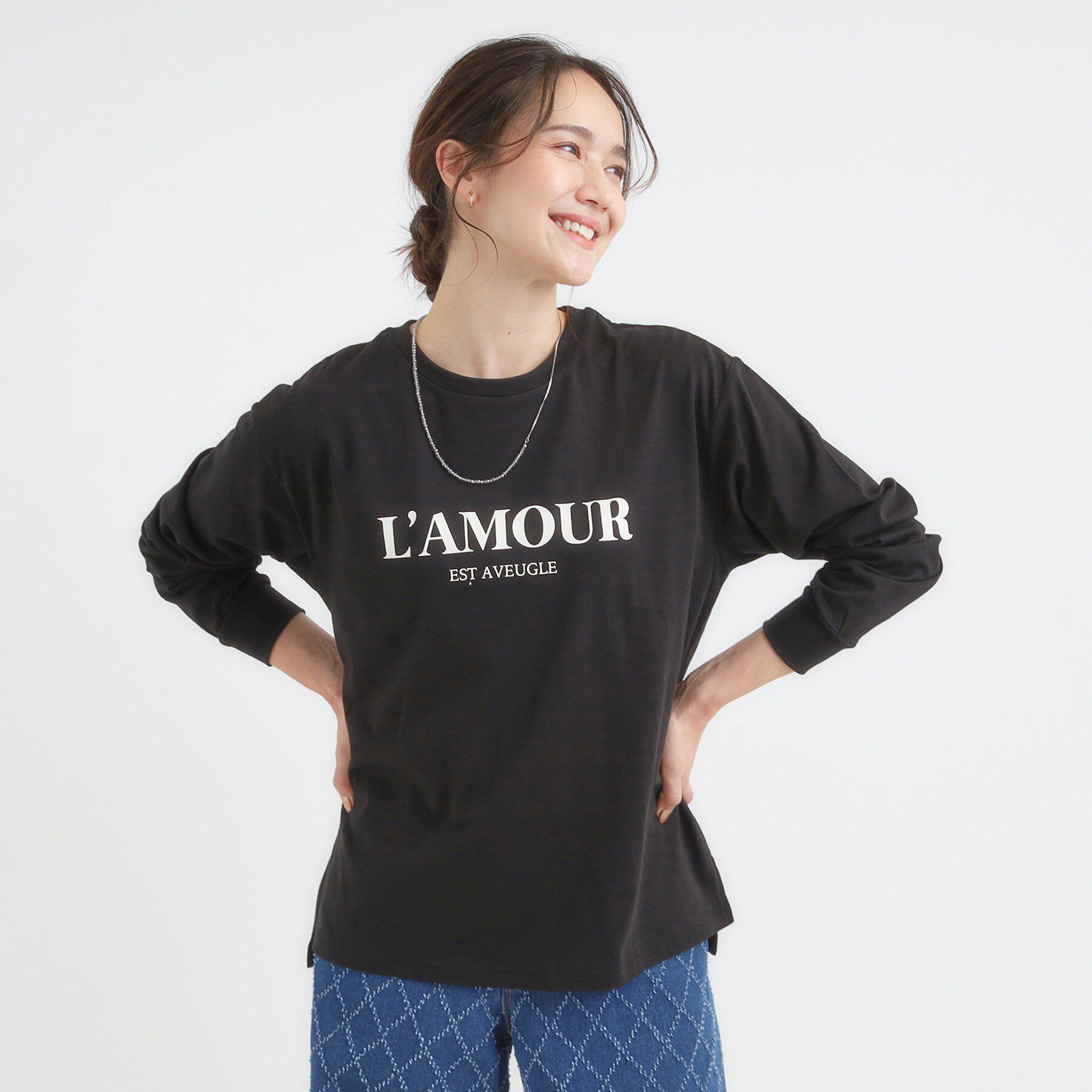 SHOO･LA･RUE「グラフィックアソート ベーシックロンT」|Tシャツ・カットソー|