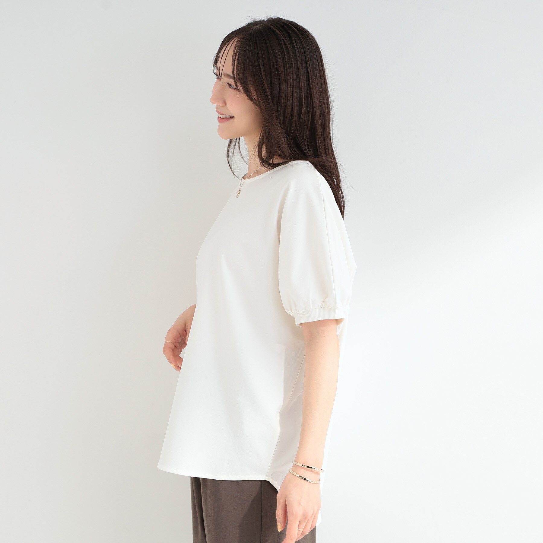SHOO･LA･RUE「【洗濯後しわになりにくい】インせず着られる さらっとタッチのドルマンブラウス」|シャツ・ブラウス|