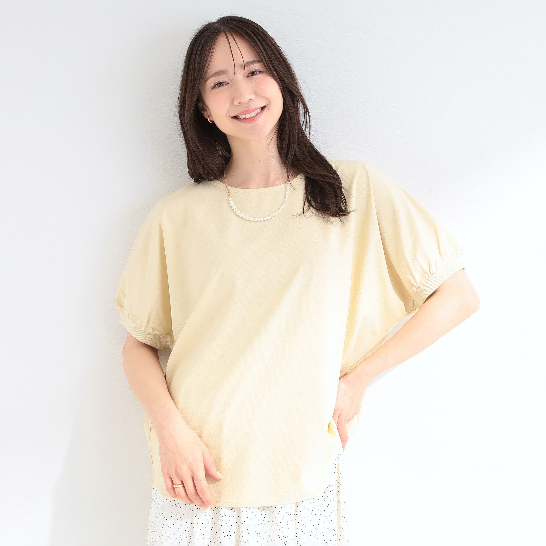 SHOO･LA･RUE「【洗濯後しわになりにくい】インせず着られる さらっとタッチのドルマンブラウス」|シャツ・ブラウス|