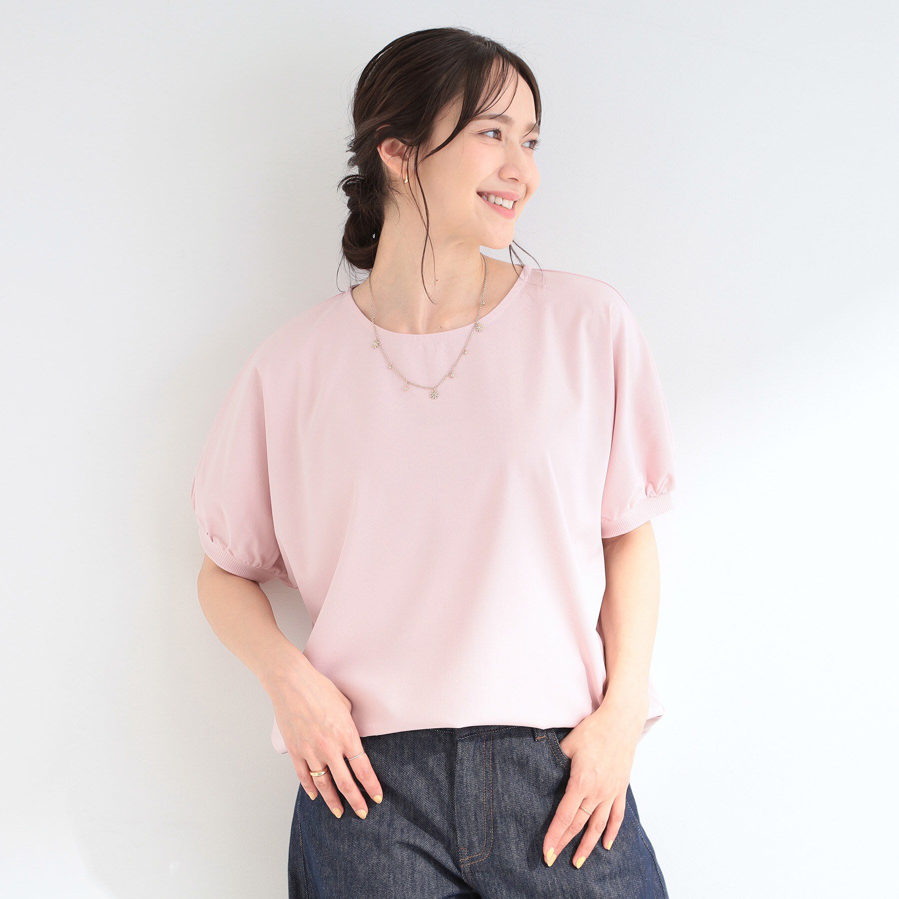 SHOO･LA･RUE「【洗濯後しわになりにくい】インせず着られる さらっとタッチのドルマンブラウス」|シャツ・ブラウス|