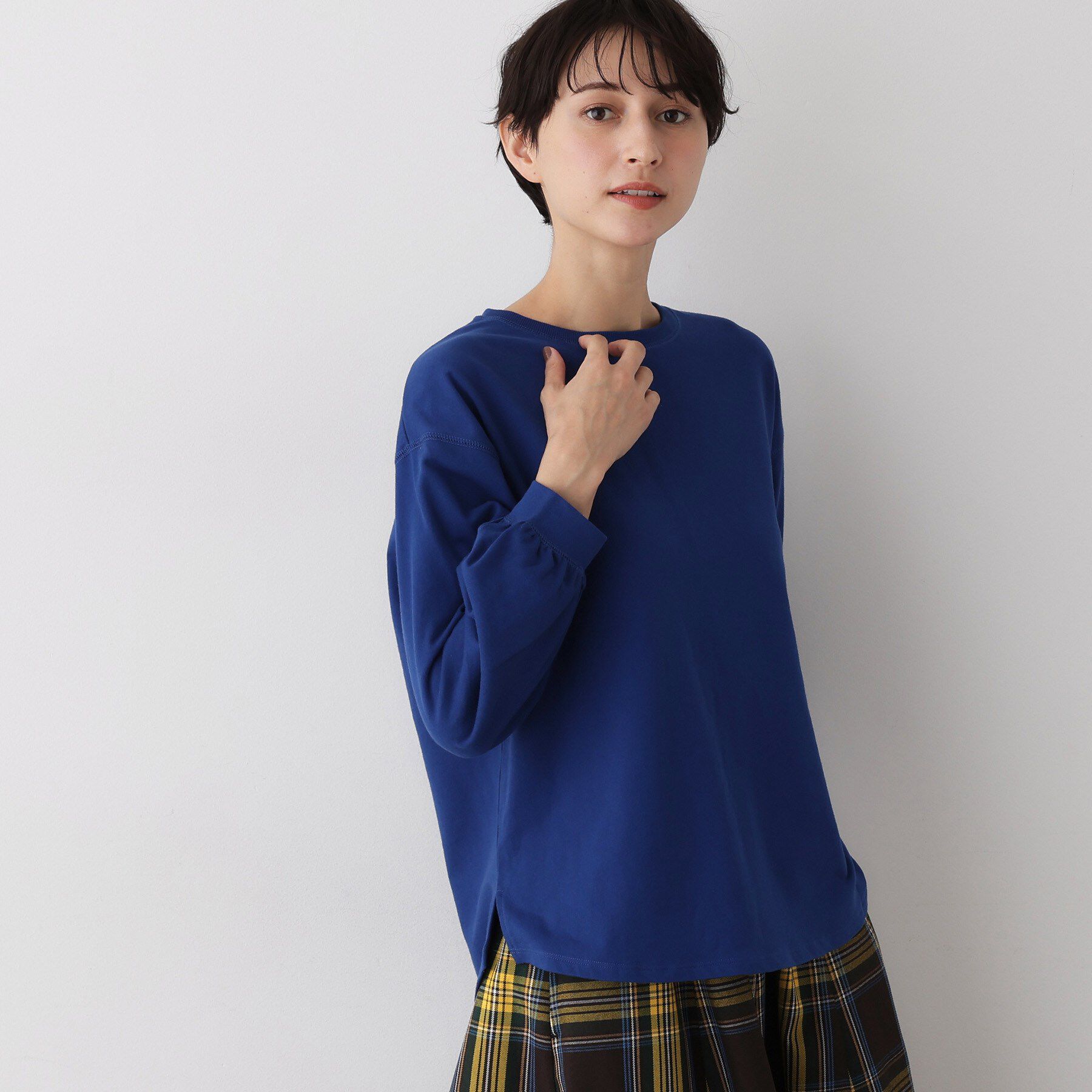 Dessin「【360度可愛い・洗える】バックヘンリーカットソー」|Tシャツ・カットソー|