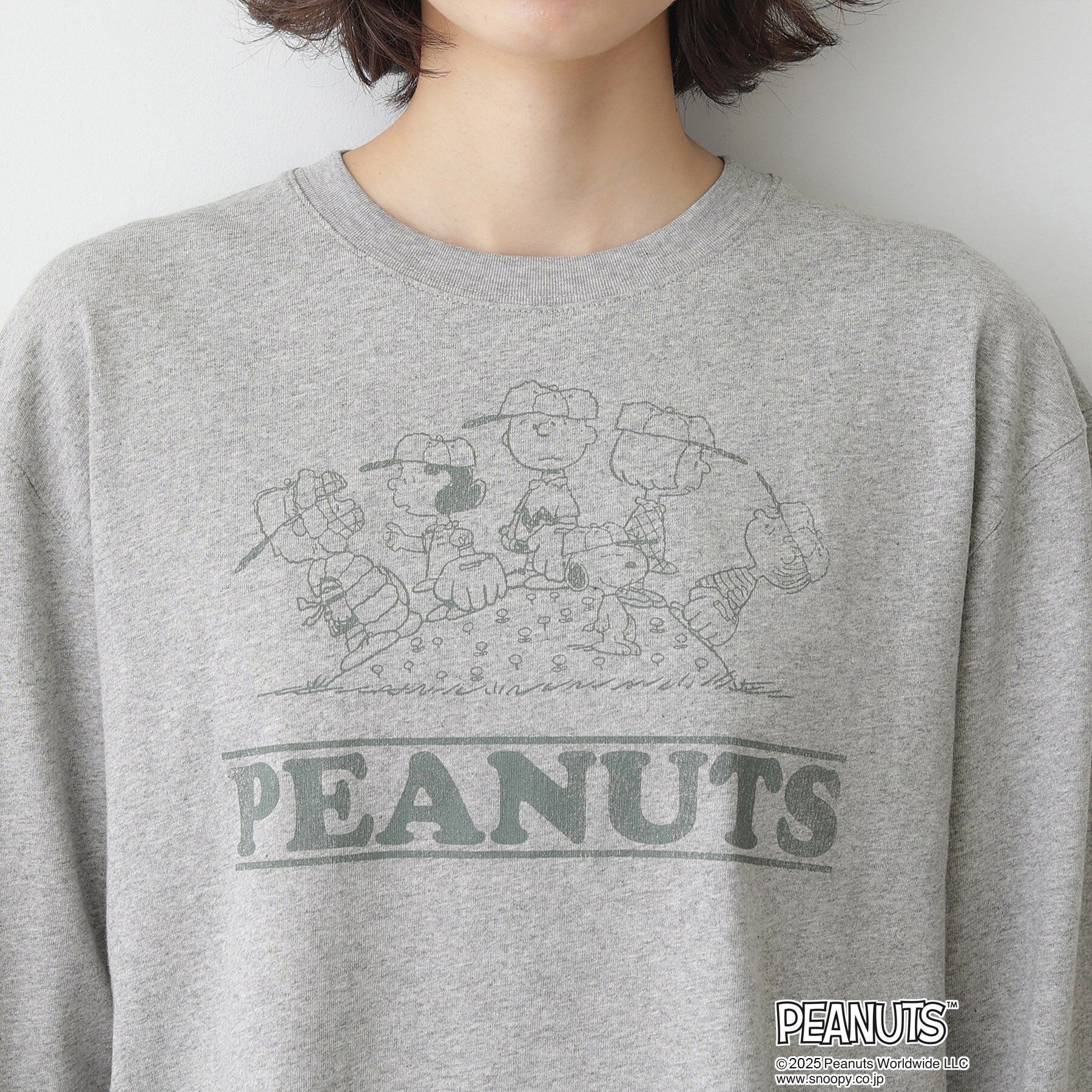 Dessin「PEANUTSロングTシャツ」|Tシャツ・カットソー|