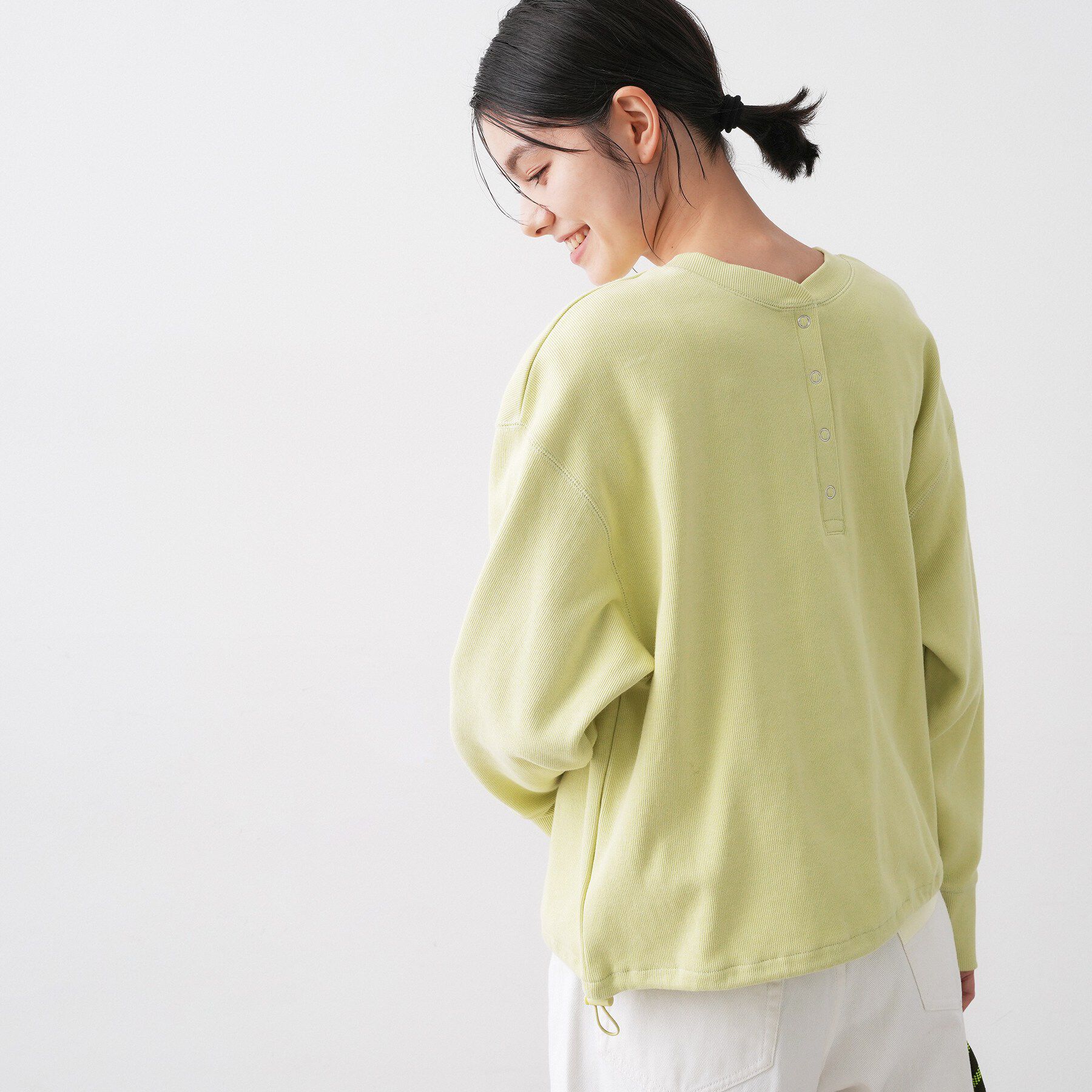 Dessin「【前後2WAY/洗える】ドロストリブカットソー」|Tシャツ・カットソー|