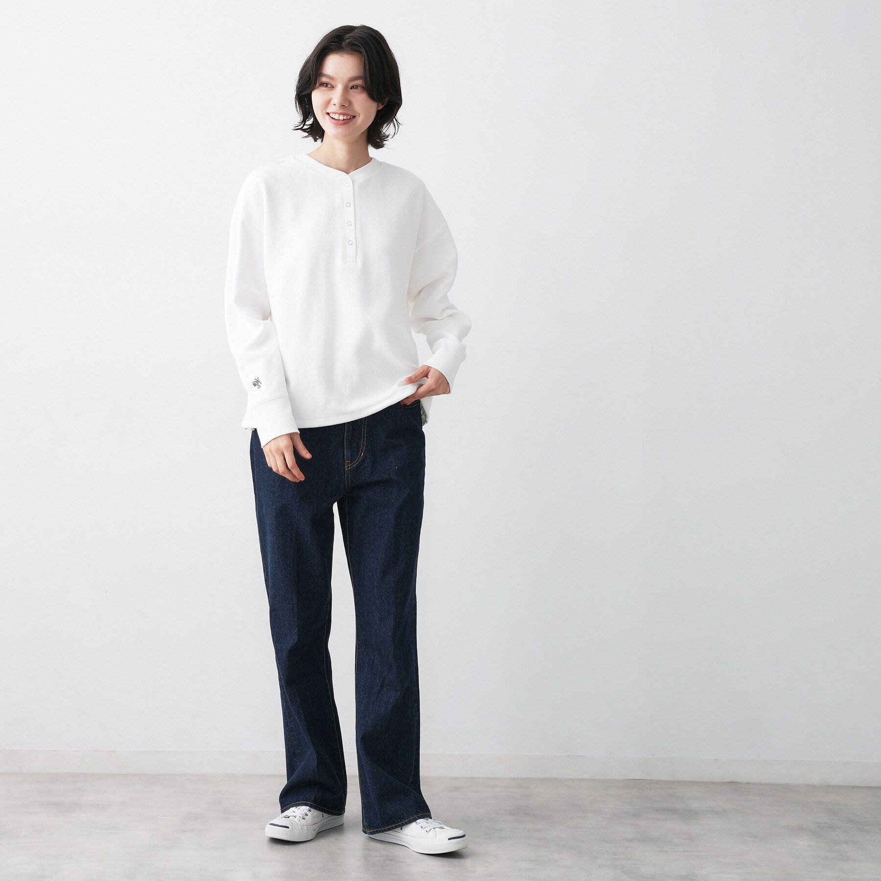 Dessin「【前後2WAY/洗える】ドロストリブカットソー」|Tシャツ・カットソー|