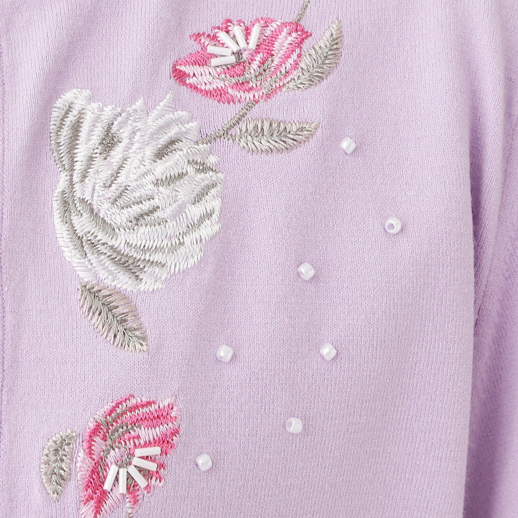 SunaUna「【SS～Lサイズ展開／フラワー刺繍】クラフトカーディガン」|カーディガン|