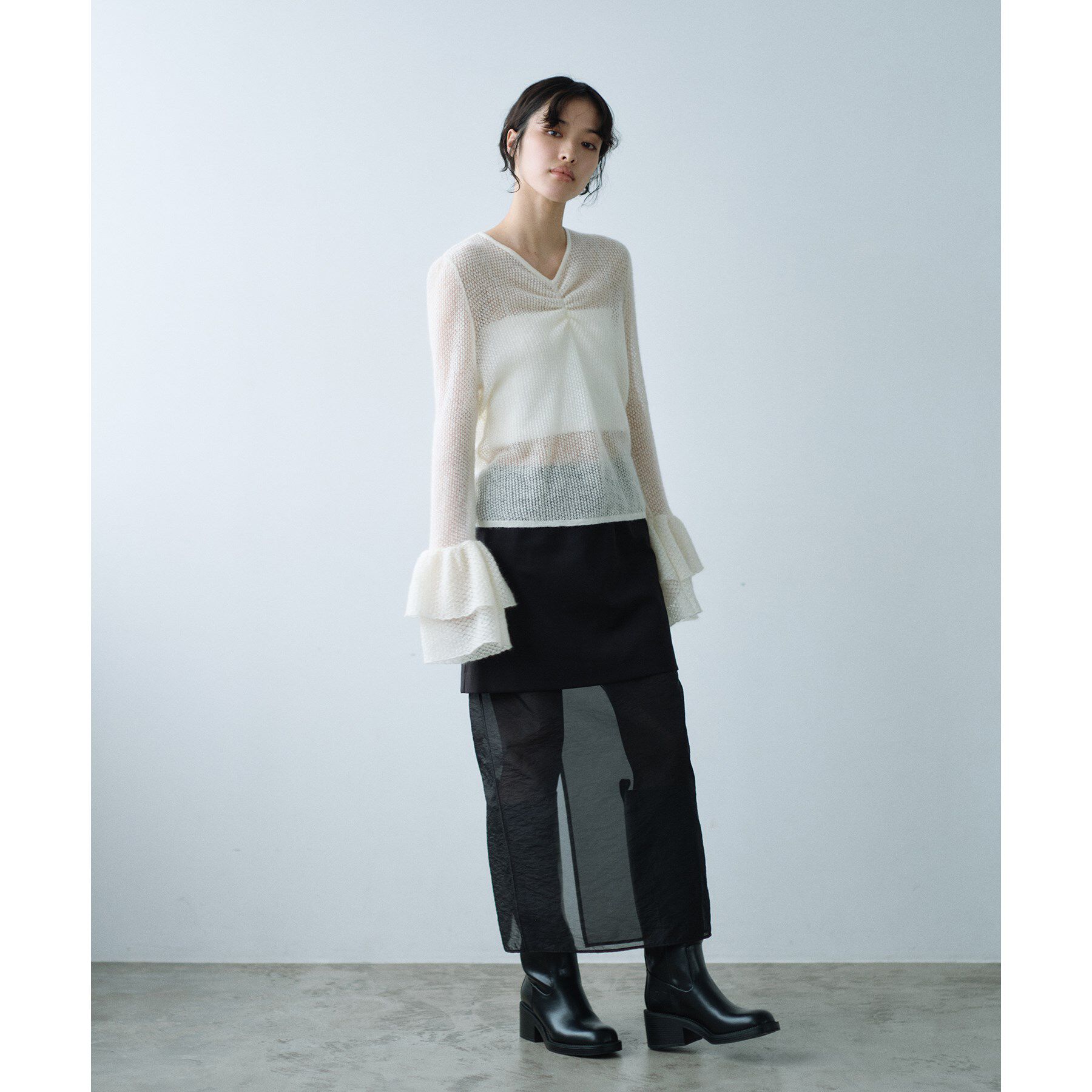 CODE A「bell sleeve mohair pullover」|ニット・セーター|