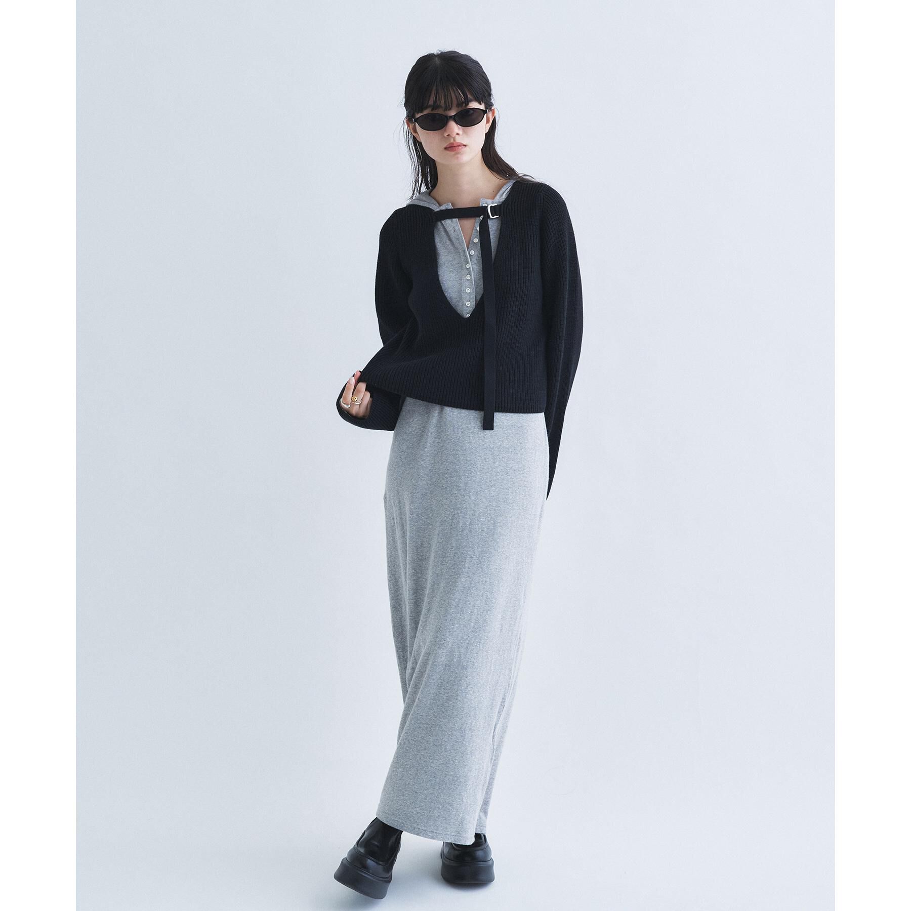 CODE A「UKI UKI＊CODE A｜hooded jersey dress」|ワンピース|