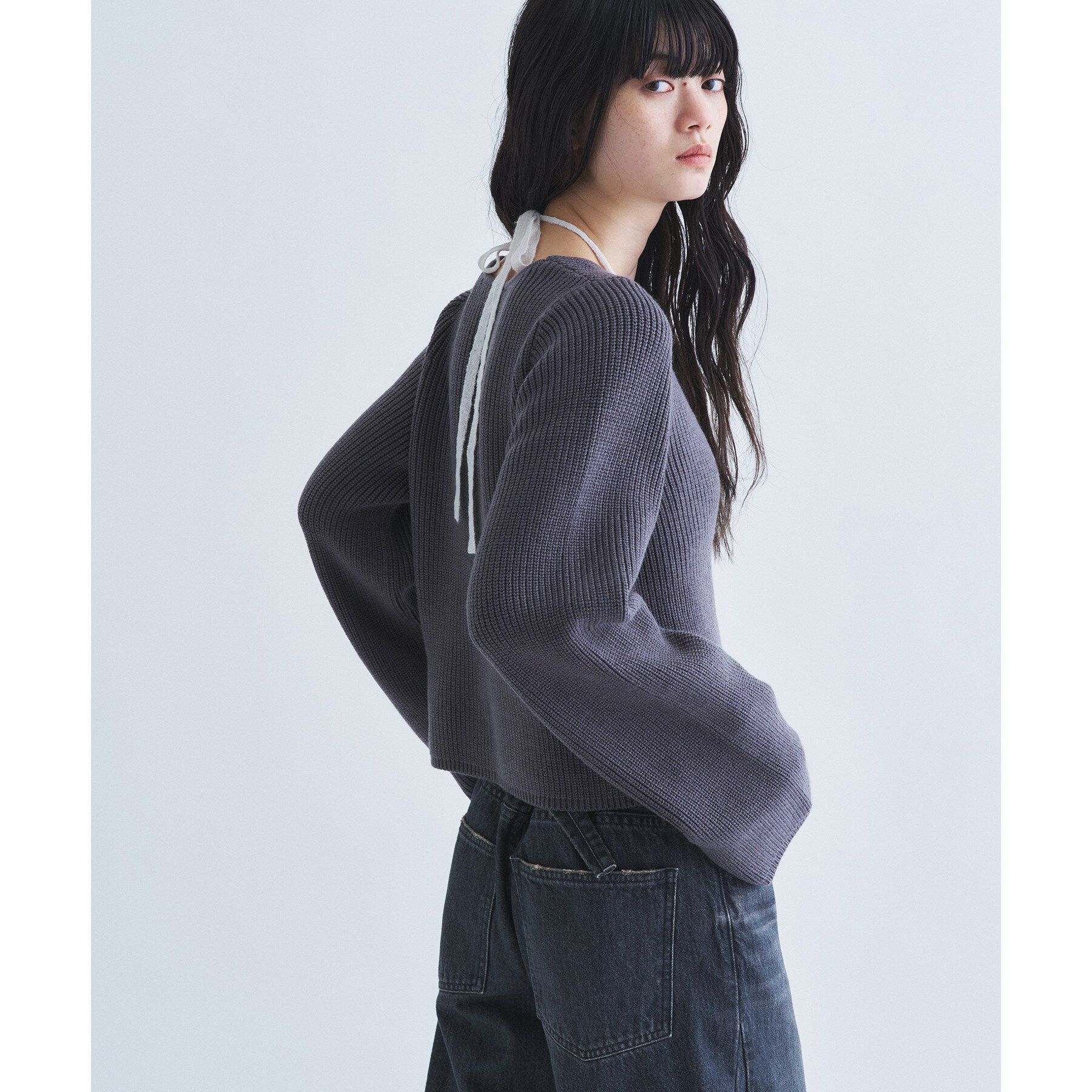 CODE A「deep V form knit」|ニット・セーター|