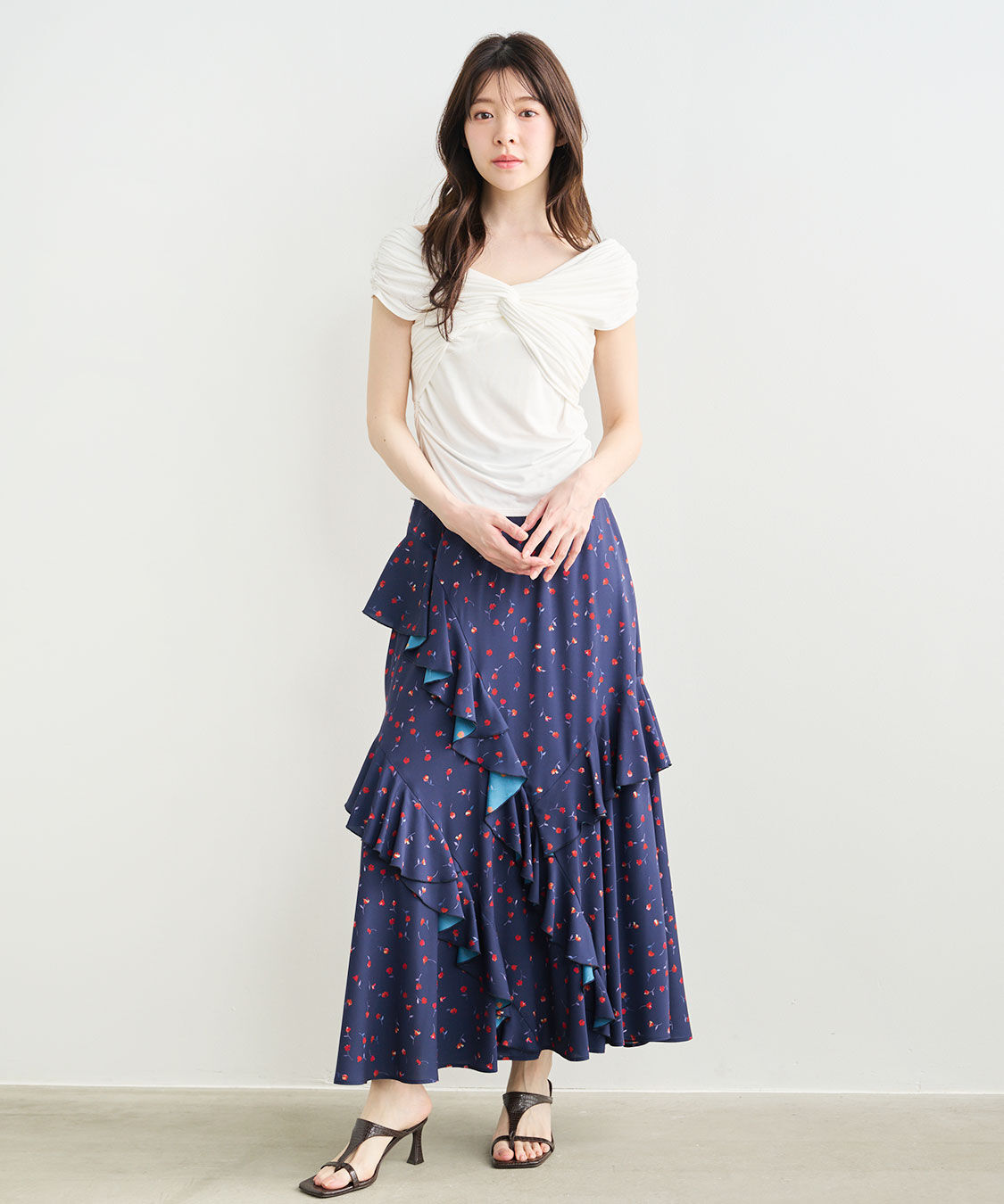 COCO DEAL「ギャザーツイストトップス」|Tシャツ・カットソー|