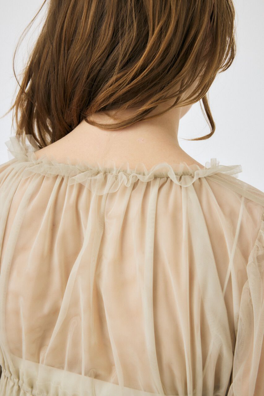MOUSSY「TULLE LAYERED トップス」|シャツ・ブラウス|
