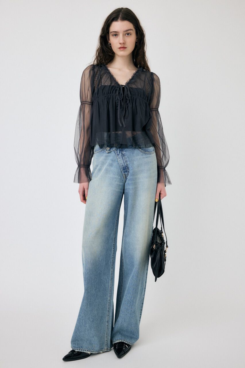 MOUSSY「TULLE LAYERED トップス」|シャツ・ブラウス|