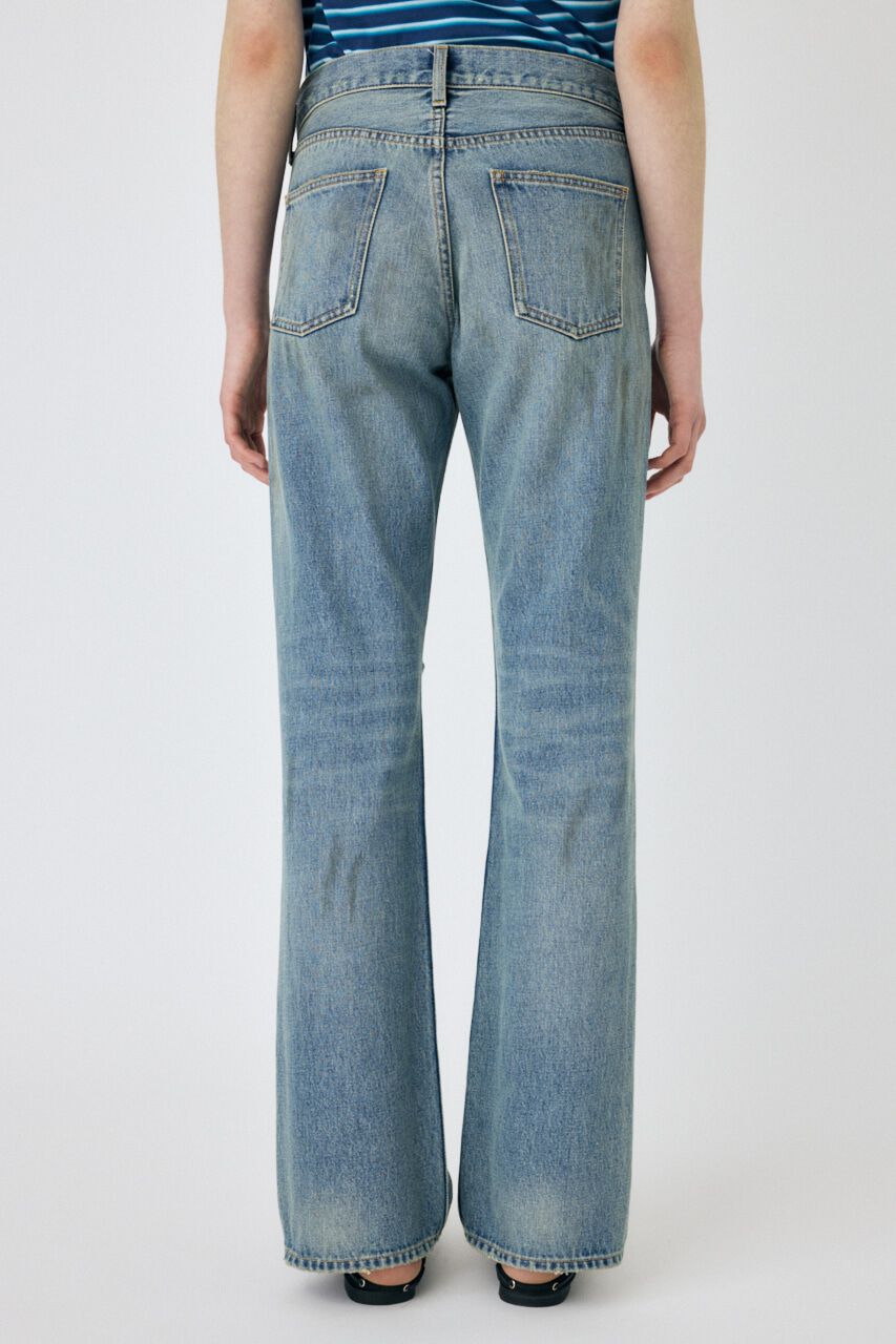 MOUSSY「BRUSHED STRAIGHT フレアデニム」|デニム|