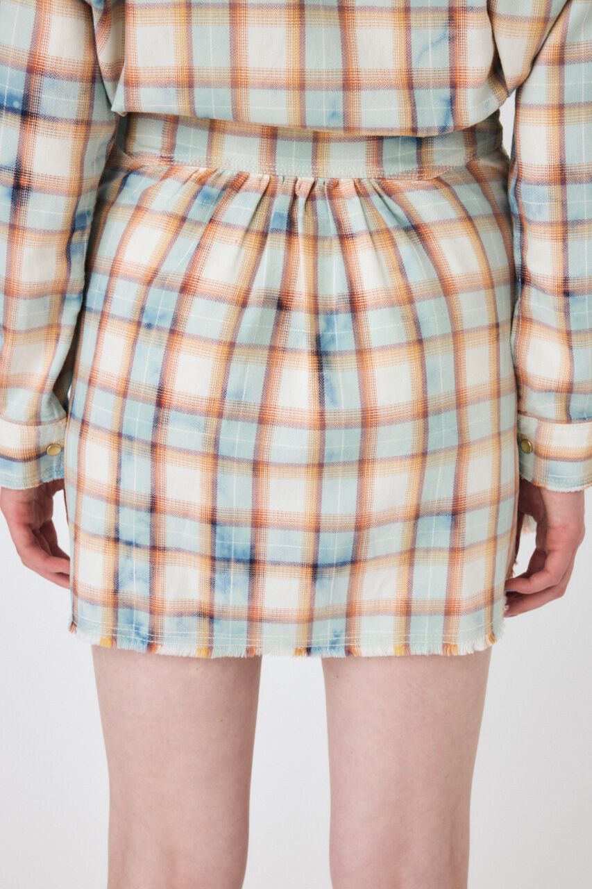 MOUSSY「BLEACH CHECK スカート」|スカート|