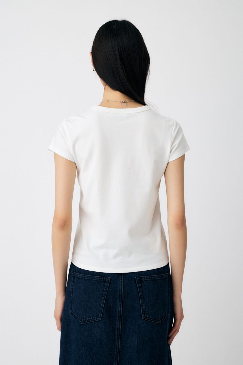 MOUSSY「STUDS LOGO TEE」|Tシャツ・カットソー|