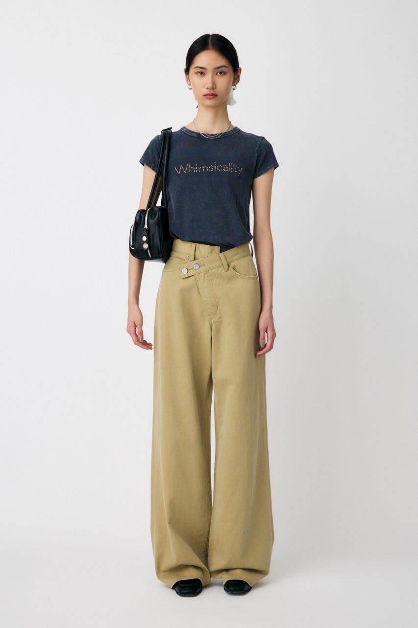 MOUSSY「STUDS LOGO TEE」|Tシャツ・カットソー|