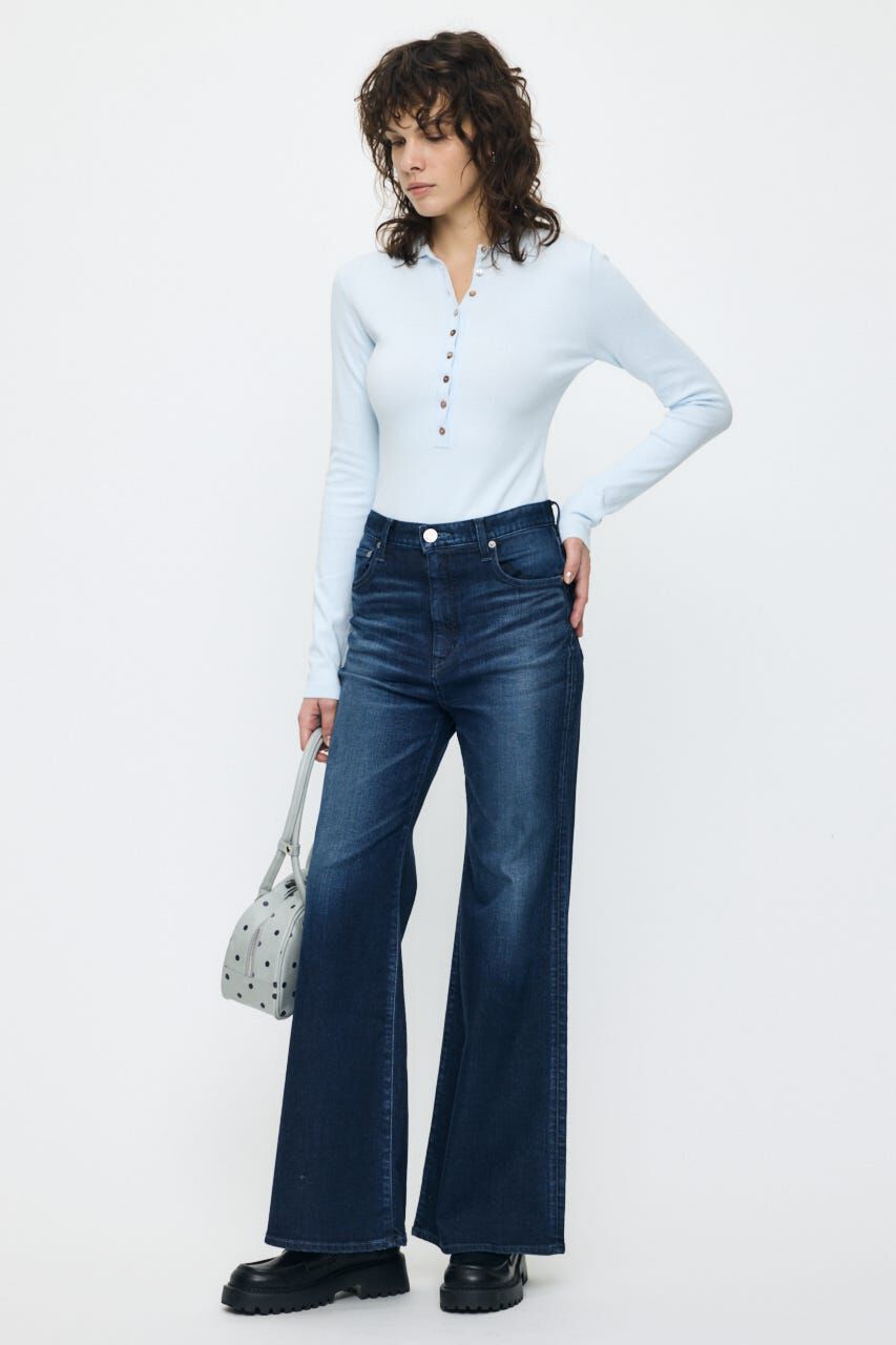 MOUSSY「WITH COLLAR KNIT ボディースーツ」|ニット・セーター|
