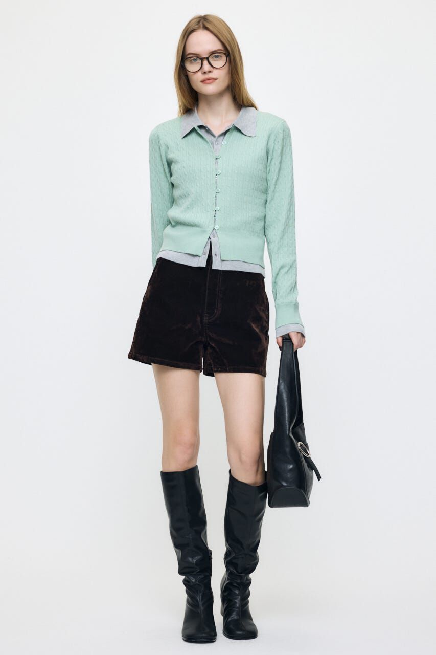 MOUSSY「VELVET MICRO ショーツ」|デニム|