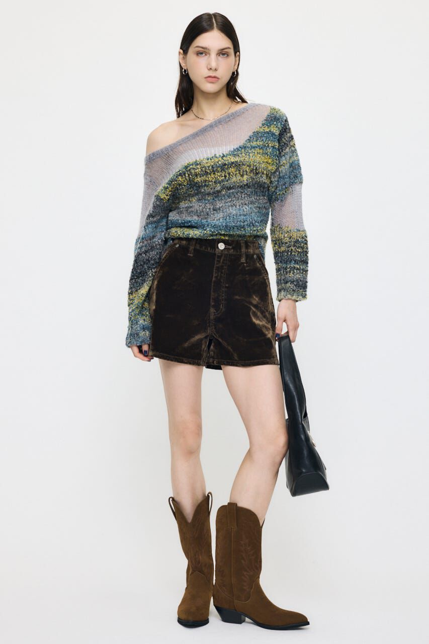 MOUSSY「VELVET MICRO ショーツ」|デニム|
