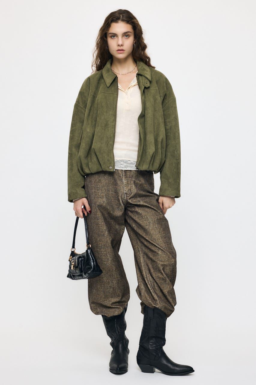 MOUSSY「ES SHEER HENRY NECK KNIT トップス」|ニット・セーター|